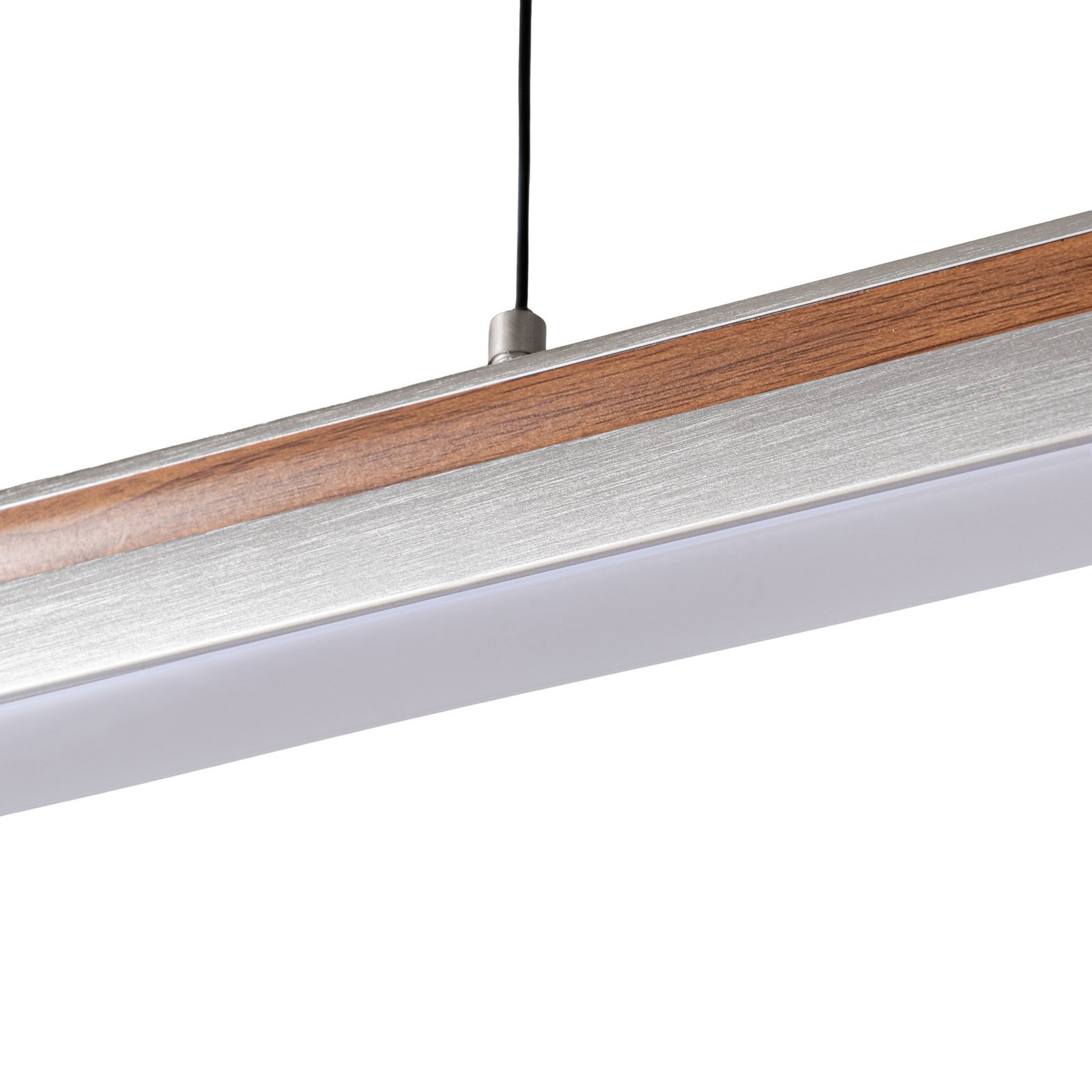 Lutana LED viseća svjetiljka 101 cm ružičasto zlato/drvo - Lucande Lutana LED viseća svjetiljka 101 cm ružičasto zlato/drvo - Lucande