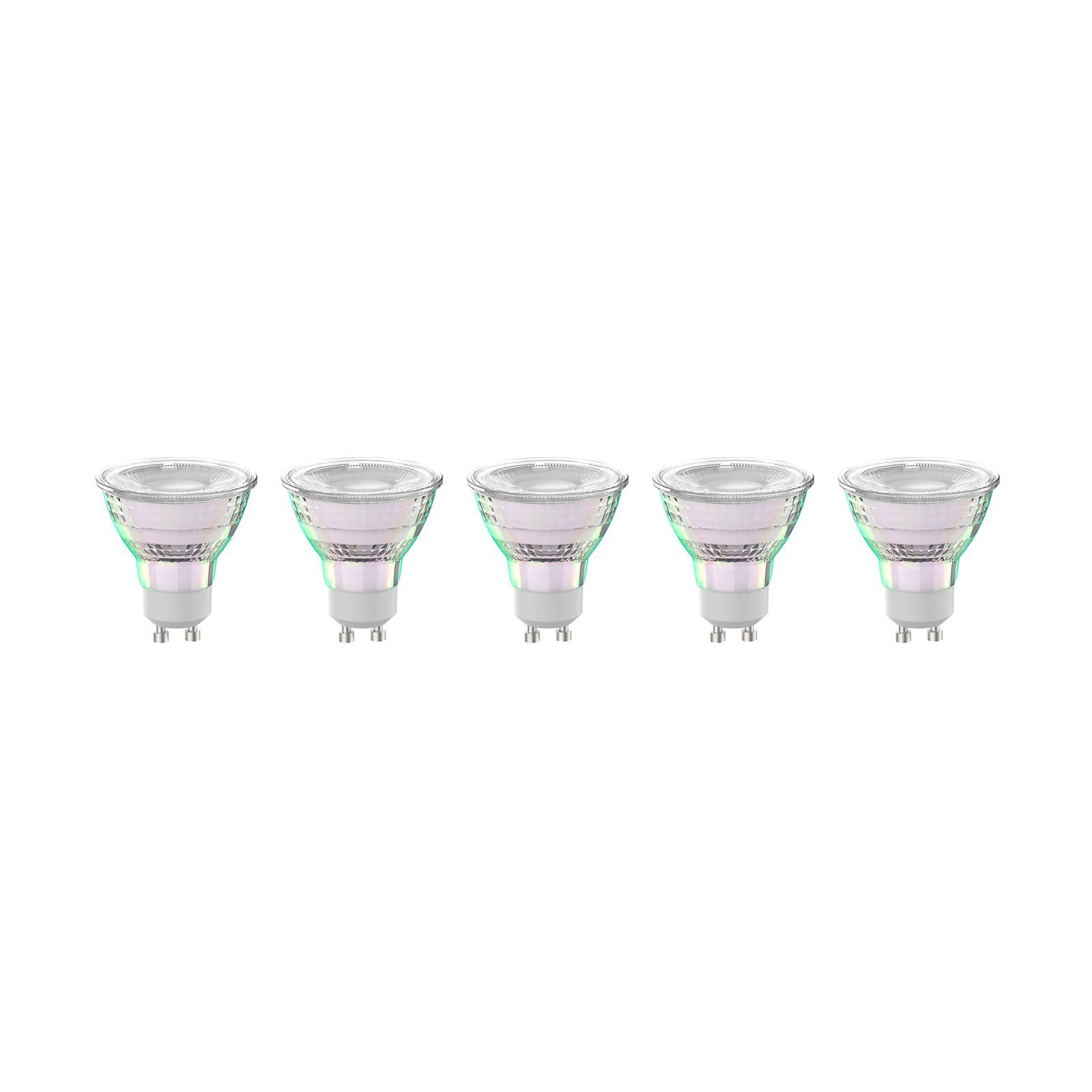 Arcchio LED-Leuchtmittel GU10 2,5W 4000K 450lm Glas 5er-Set