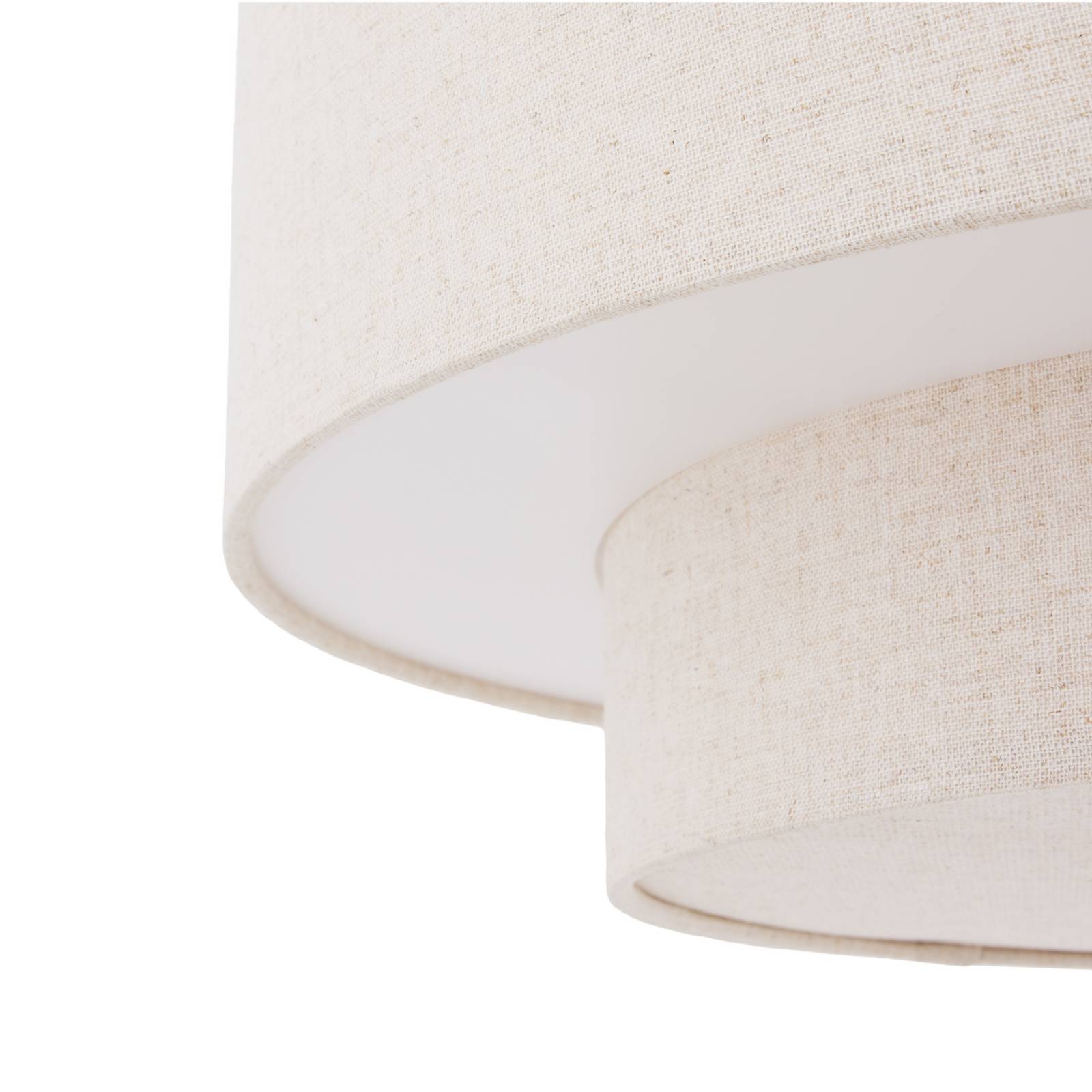 Żyrandol Globen Lighting Noah Bouclé, Ø 50 cm, beżowa