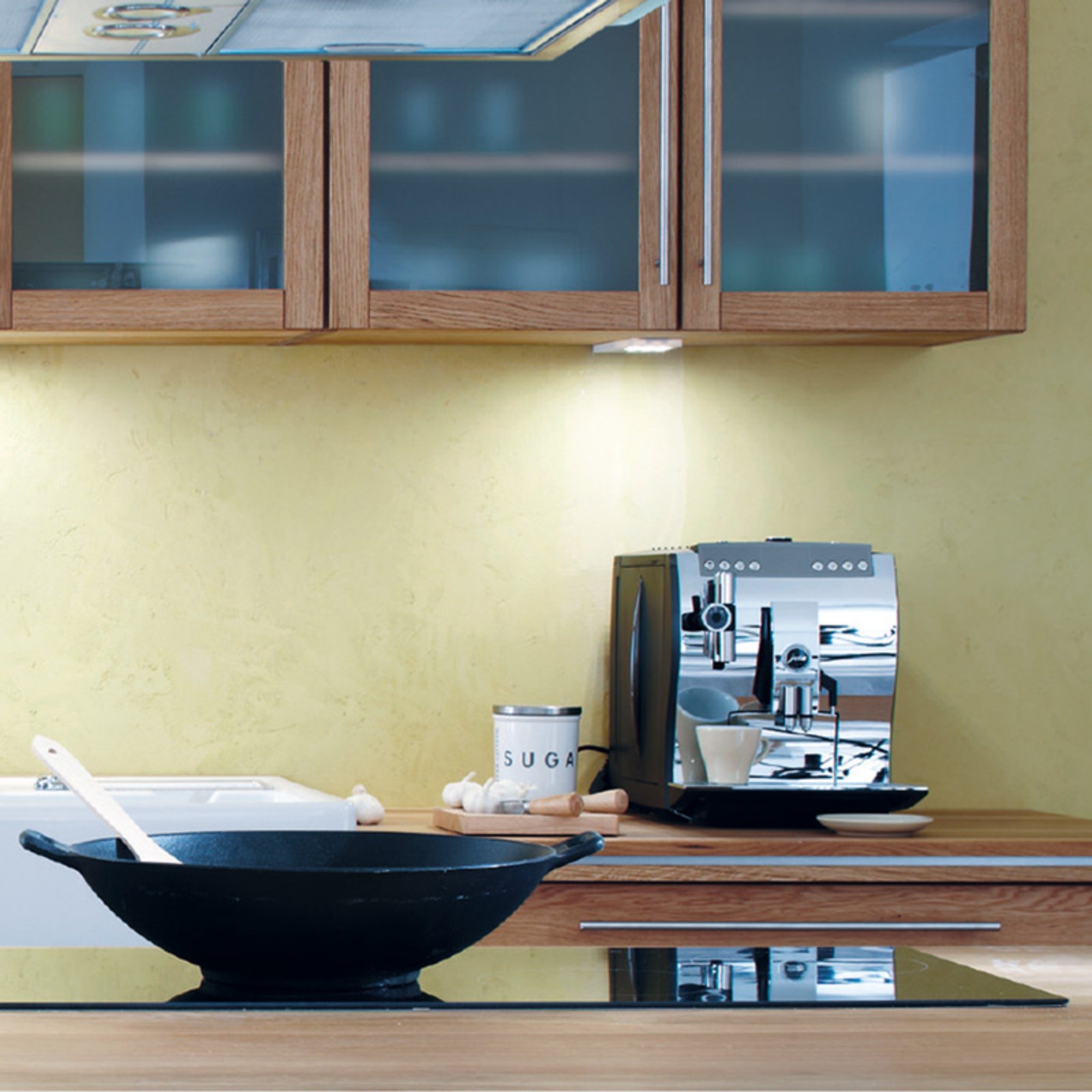 LED Slim-Pad F under-cabinet lamp with dimmer
