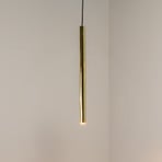 Sone pendant light, 1-bulb, brass