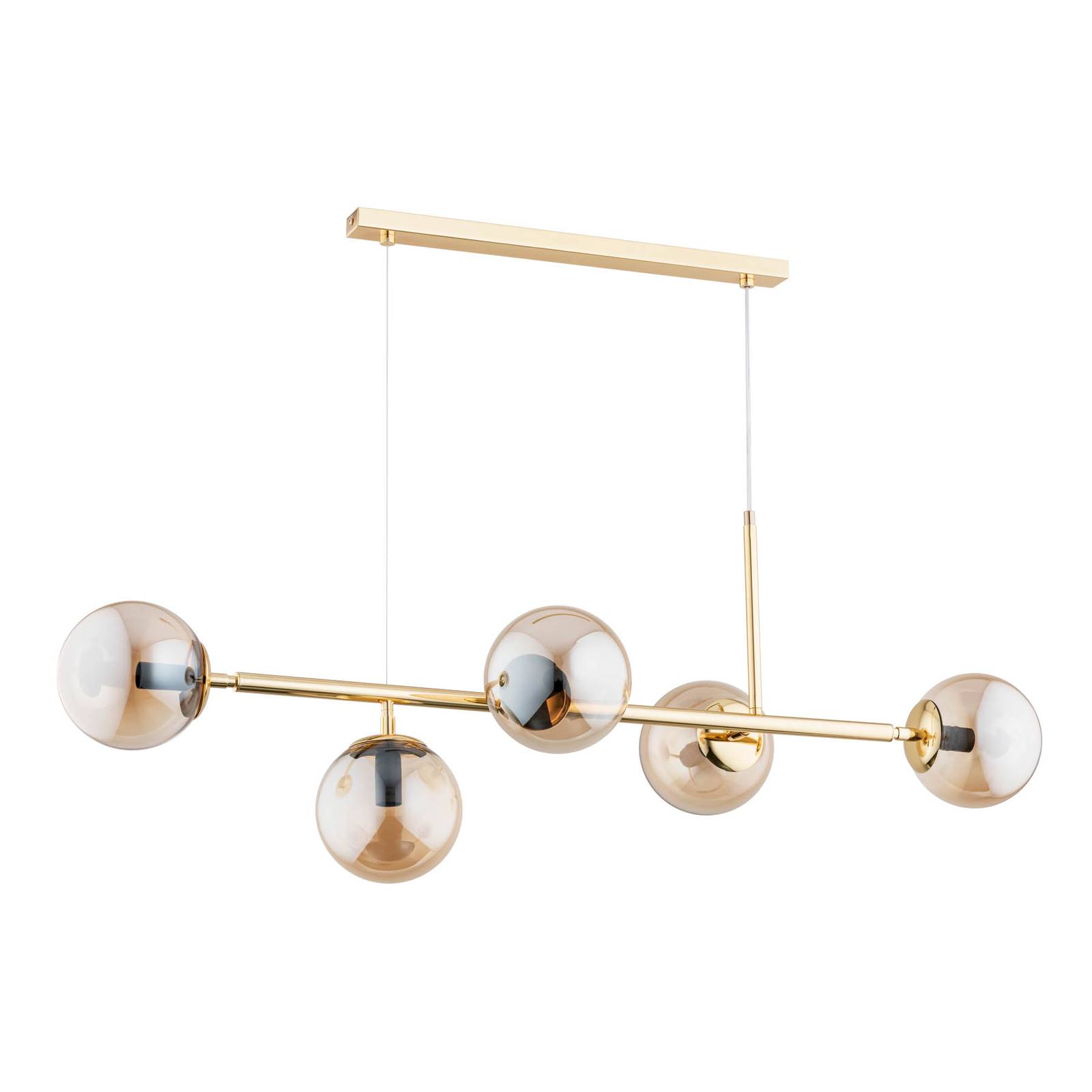 Hängeleuchte Dania, gold