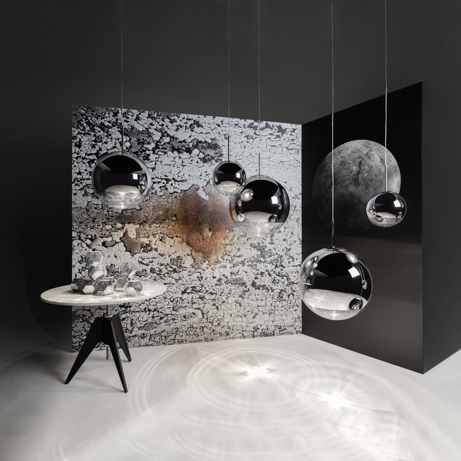 Mirror Ball 50 LED Suspension Chrome - Tom Dixon