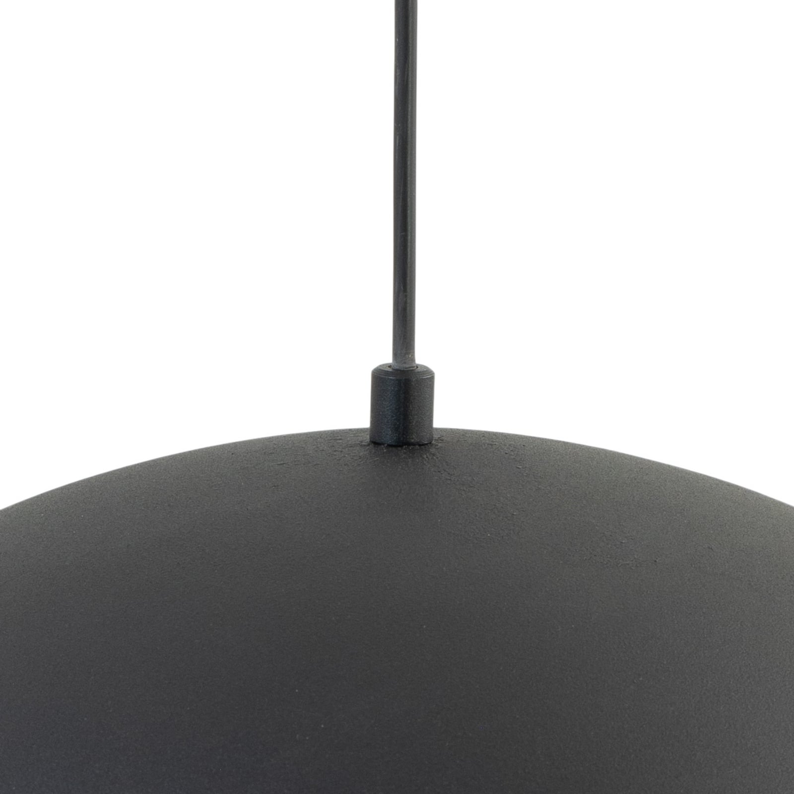 Lipeo pendant light, black/gold, Ø 50 cm, metal, E27