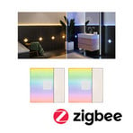 Paulmann LumiTiles Square, ZigBee, RGBW, komplet 2