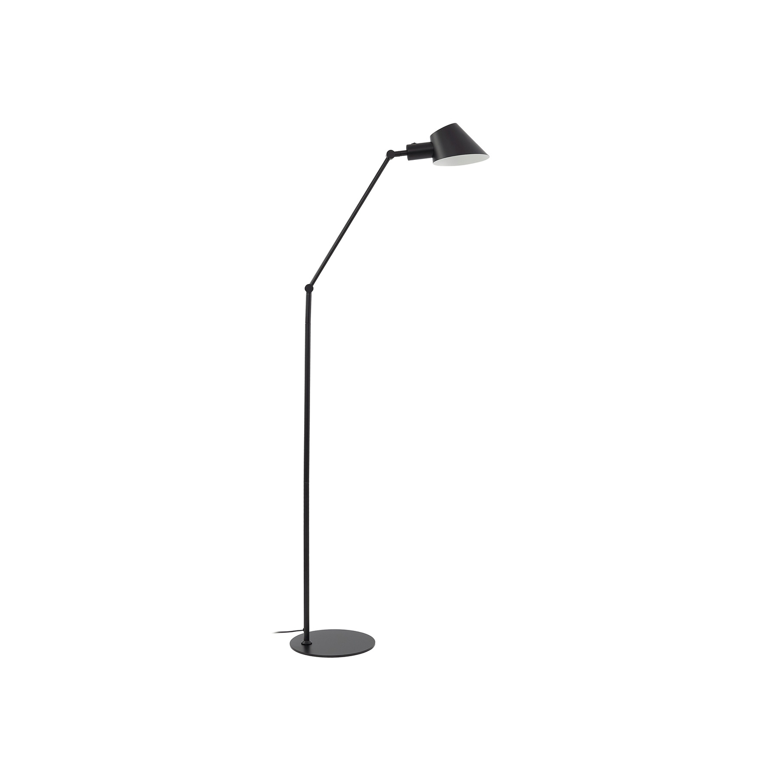 Lindby vloerlamp Corali, zwart, metaal, hoogte 176,5cm