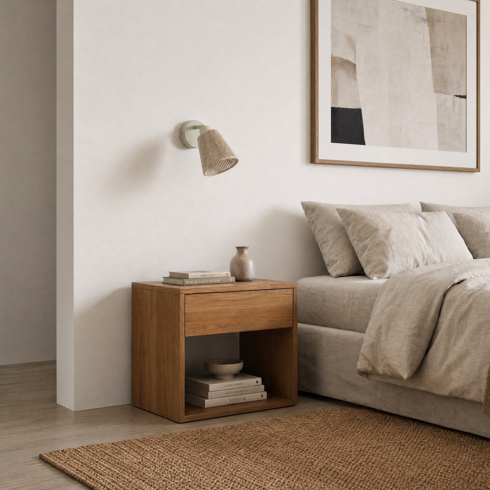 Foco de pared Lindby Anuva, color beige, de papel, 1 luz, E14 Foco de pared Lindby Anuva, color beige, de papel, 1 luz, E14