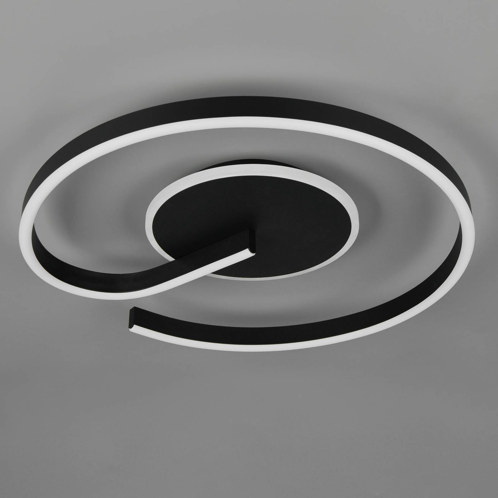 LED-Deckenleuchte Calle, schwarz, Ø 50 cm, CCT, dimmbar günstig online kaufen