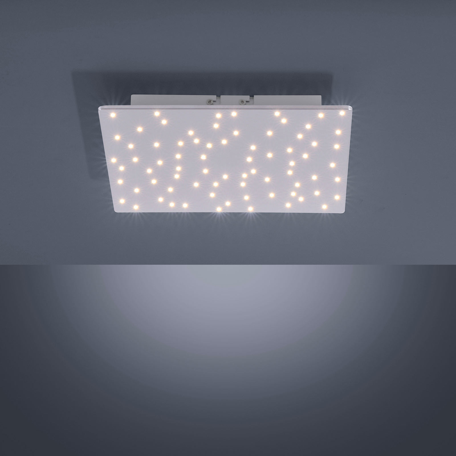 Sparkle LED ceiling light angular CCT dim steel