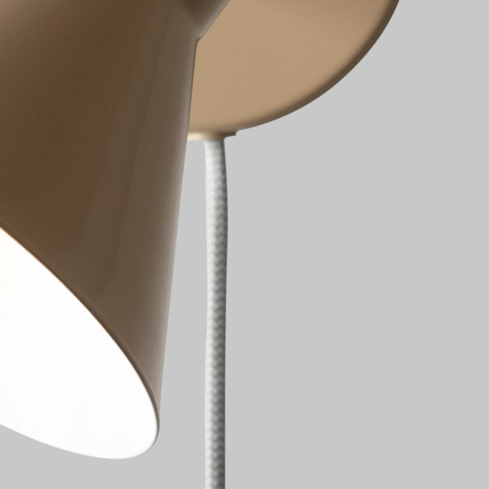 IT'S ABOUT ROMI Wandlampe Stavanger, beige, Stecker, 20 cm