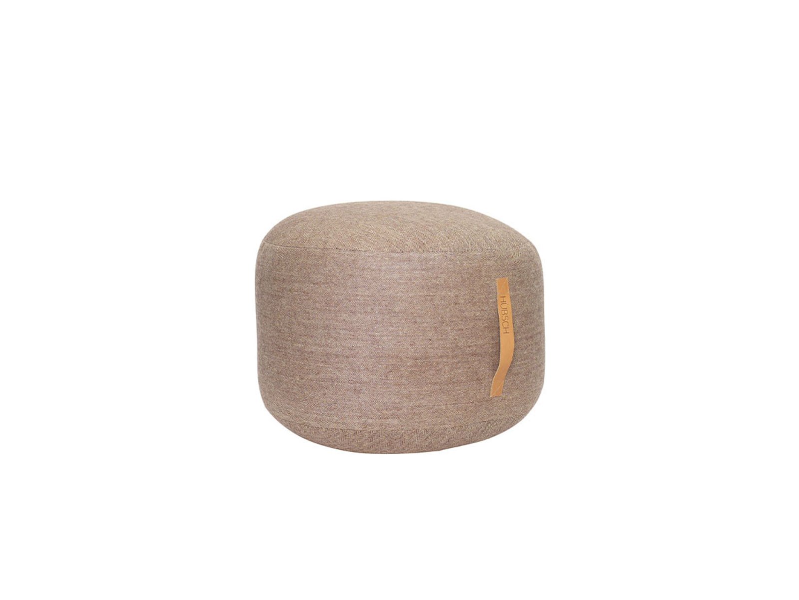 Mochi Pouf Ø50 Brown - Hübsch