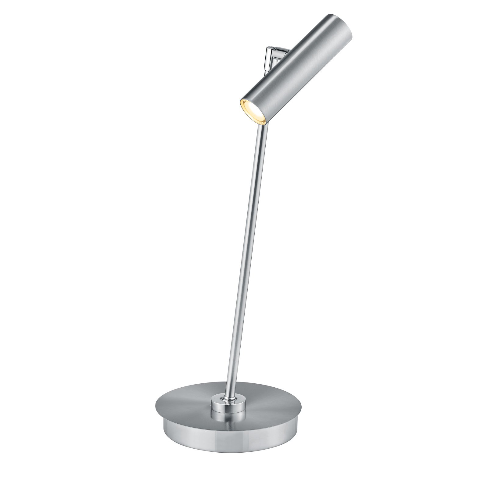 Lámpara de mesa LED Tom, níquel mate