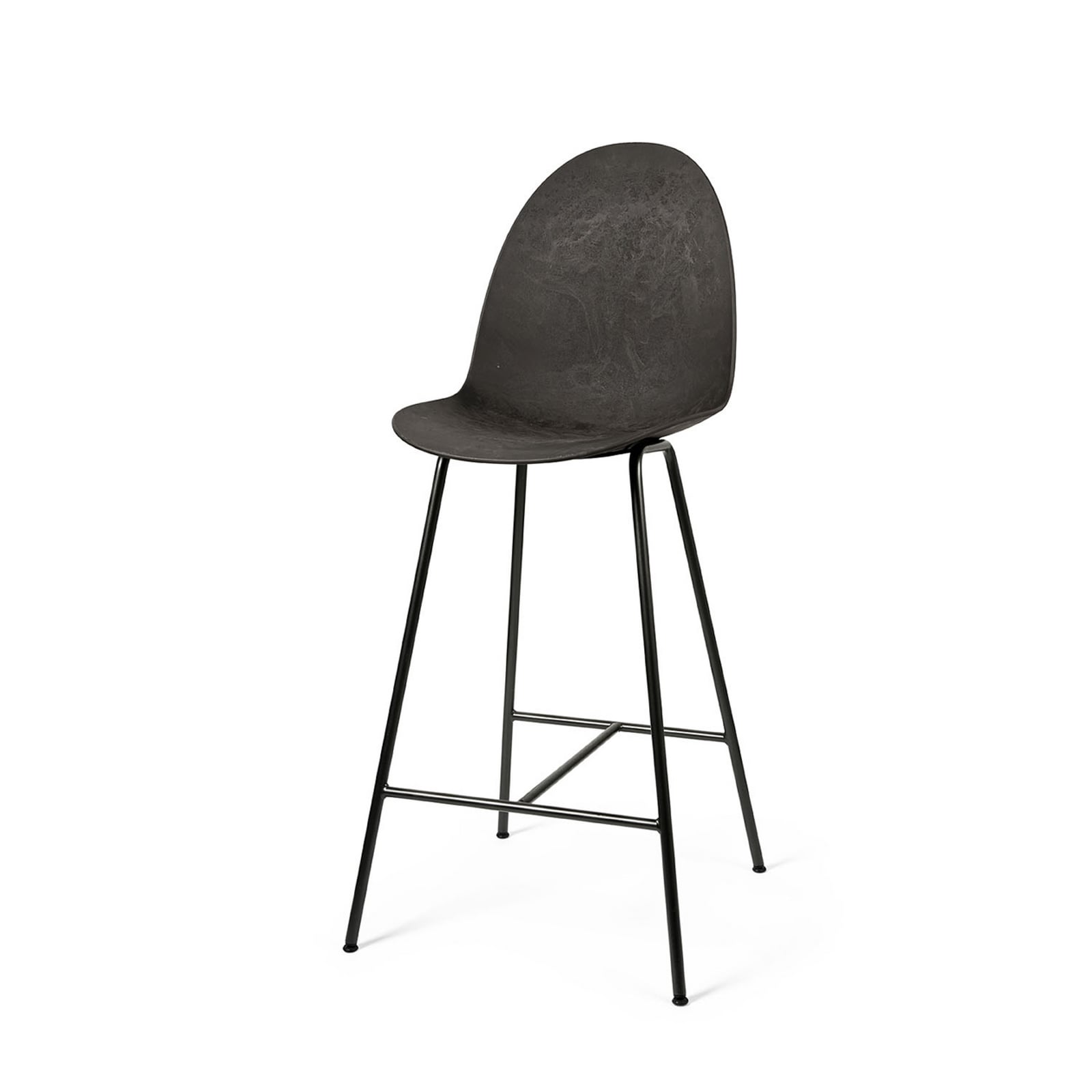 Tabouret de bar Eternity, noir, acier, hauteur 111,5 cm - Mater