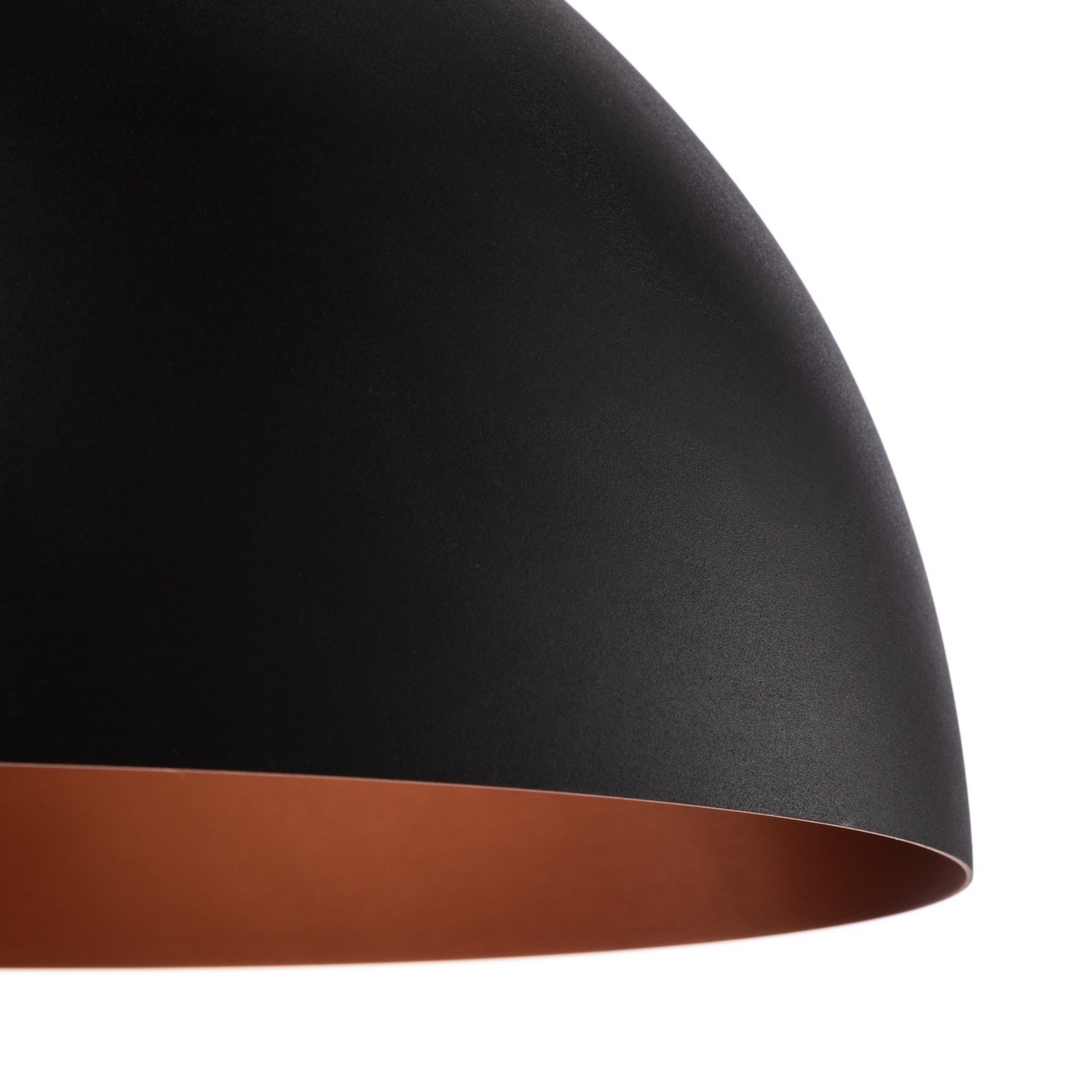 Candeeiro suspenso LED Studio Line 50993, preto/cobre, Ø 35 cm