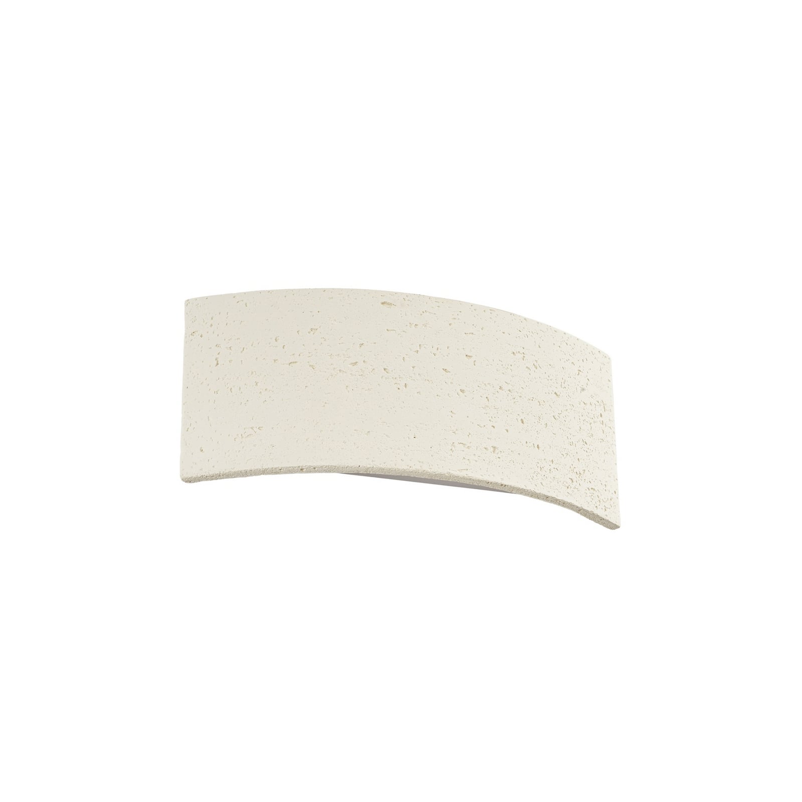 Naike wall light, beige, travertine, plaster, 15 cm – Lindby
