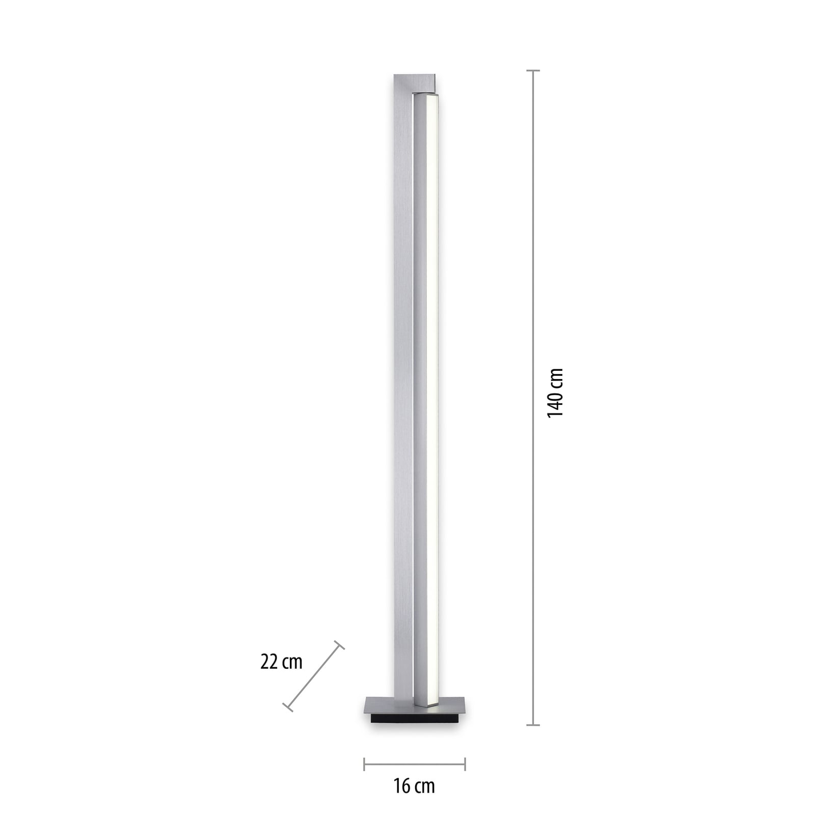 Lines Floor LED-Stehlampe, diamond, 140 cm, CCT, dim. - PURE Lines Floor LED-Stehlampe, diamond, 140 cm, CCT, dim. - PURE