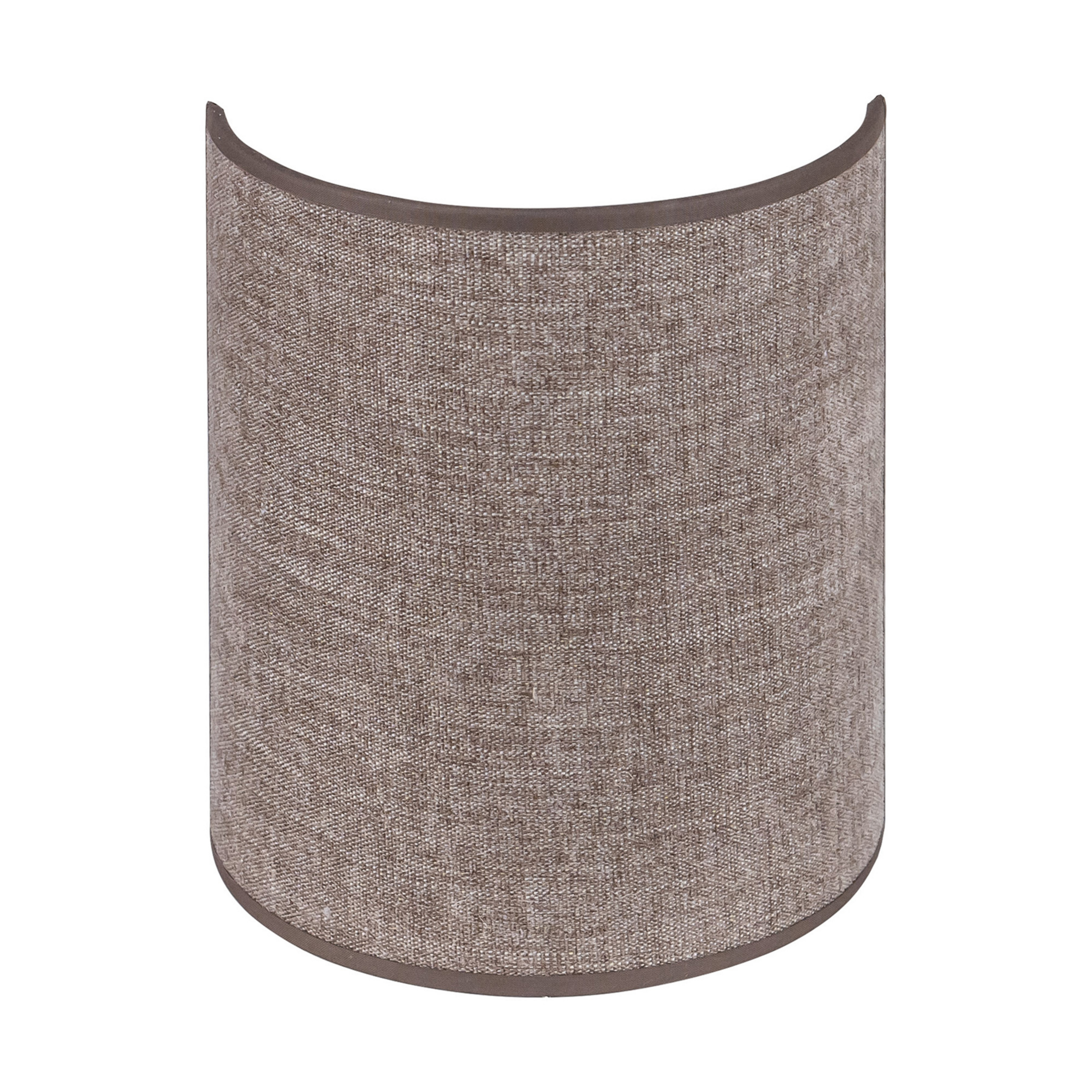 Euluna Wandleuchte Celine, cappuccino, Chenille-Stoff, 24 cm