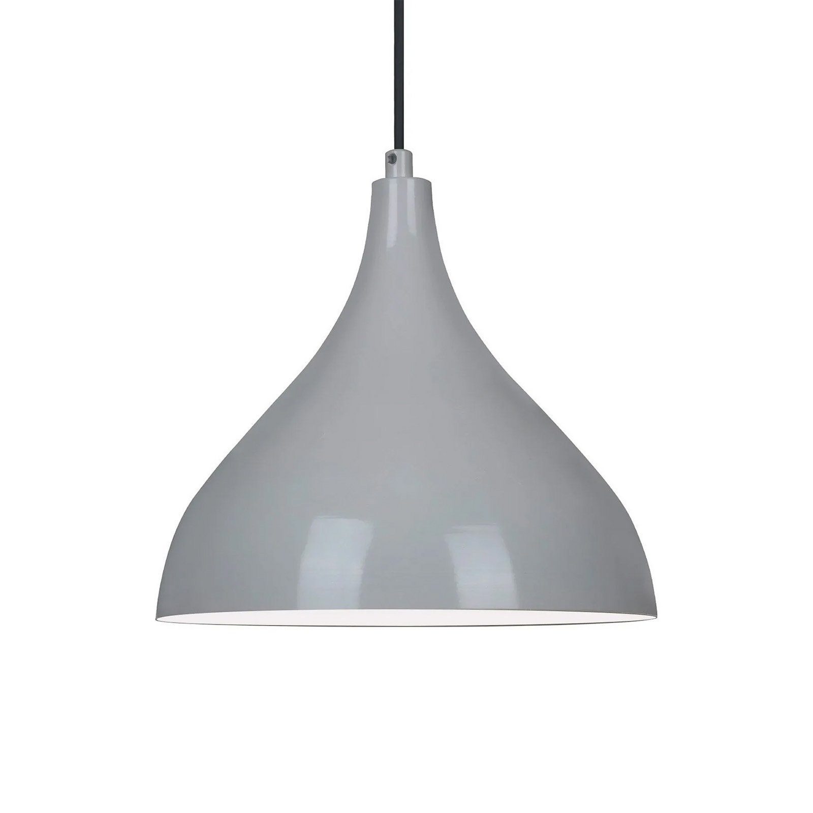 Adash pendant light, grey, metal, Ø 26 cm, E27