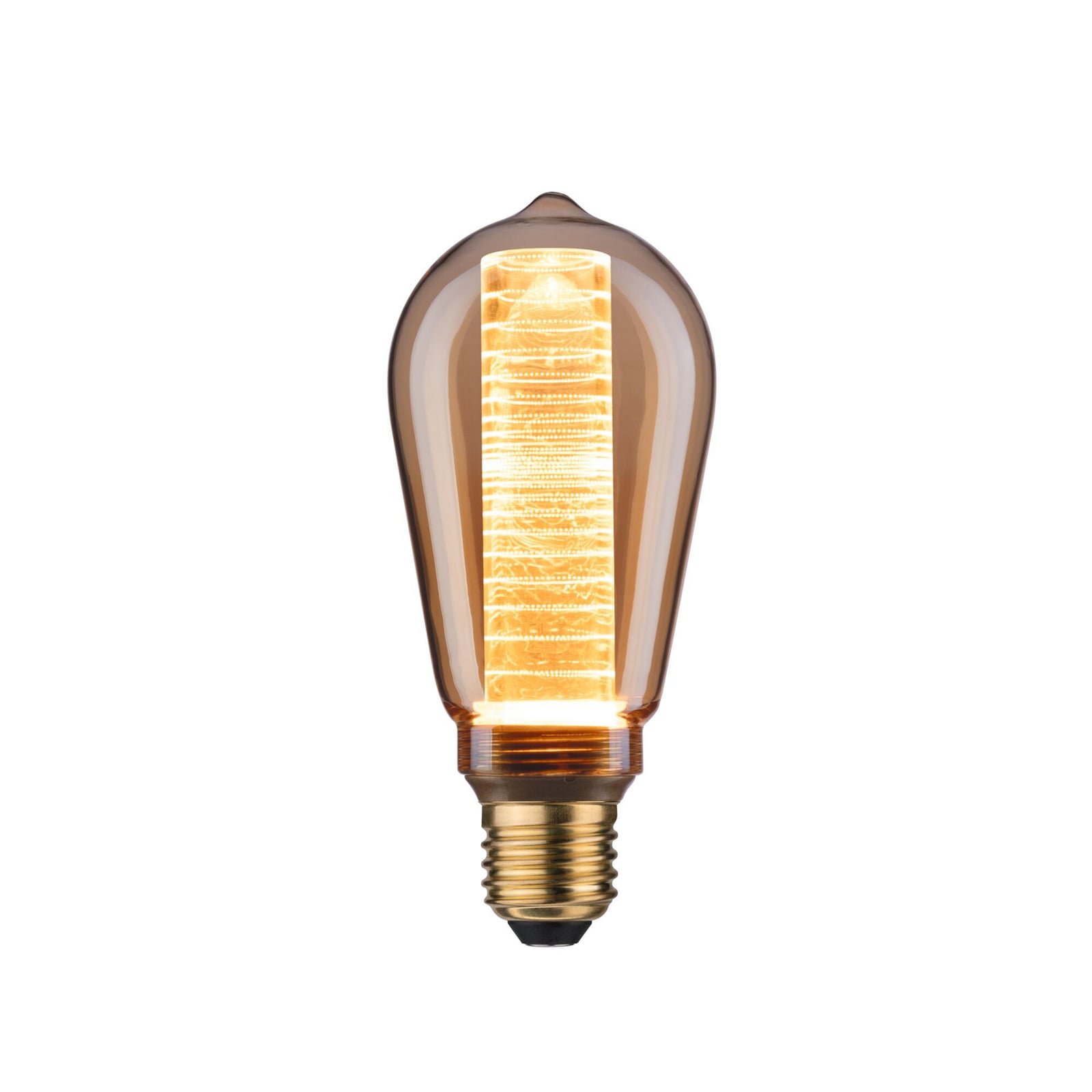 LED-Lampe E27 ST64 4W Inner Glow mit Ringmuster LED-Lampe E27 ST64 4W Inner Glow mit Ringmuster