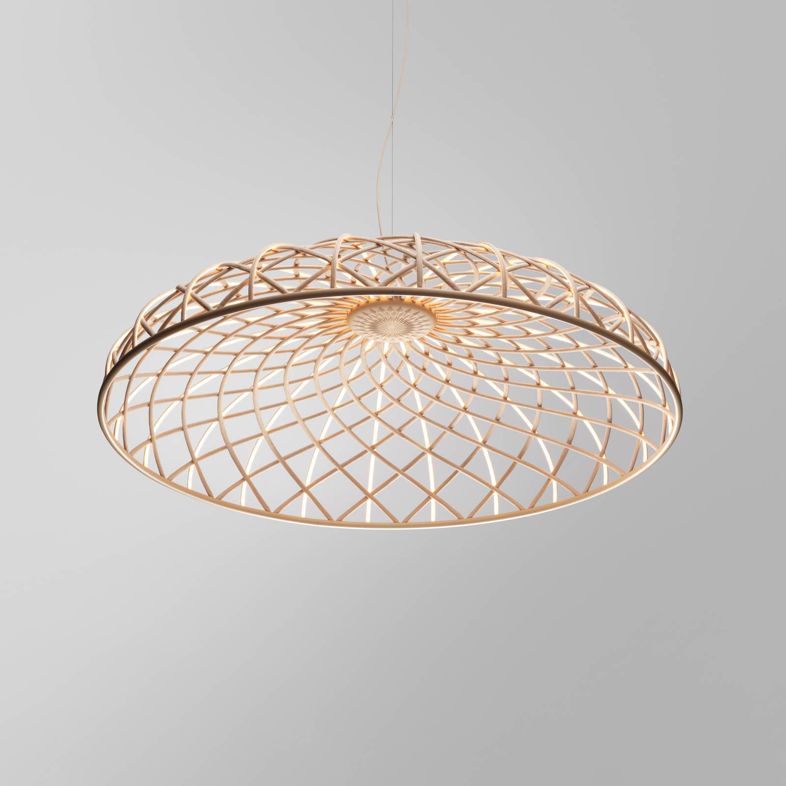 FLOS Skynest LED-Hängeleuchte hellbraun Ø 90,4 cm Kunststoff günstig online kaufen