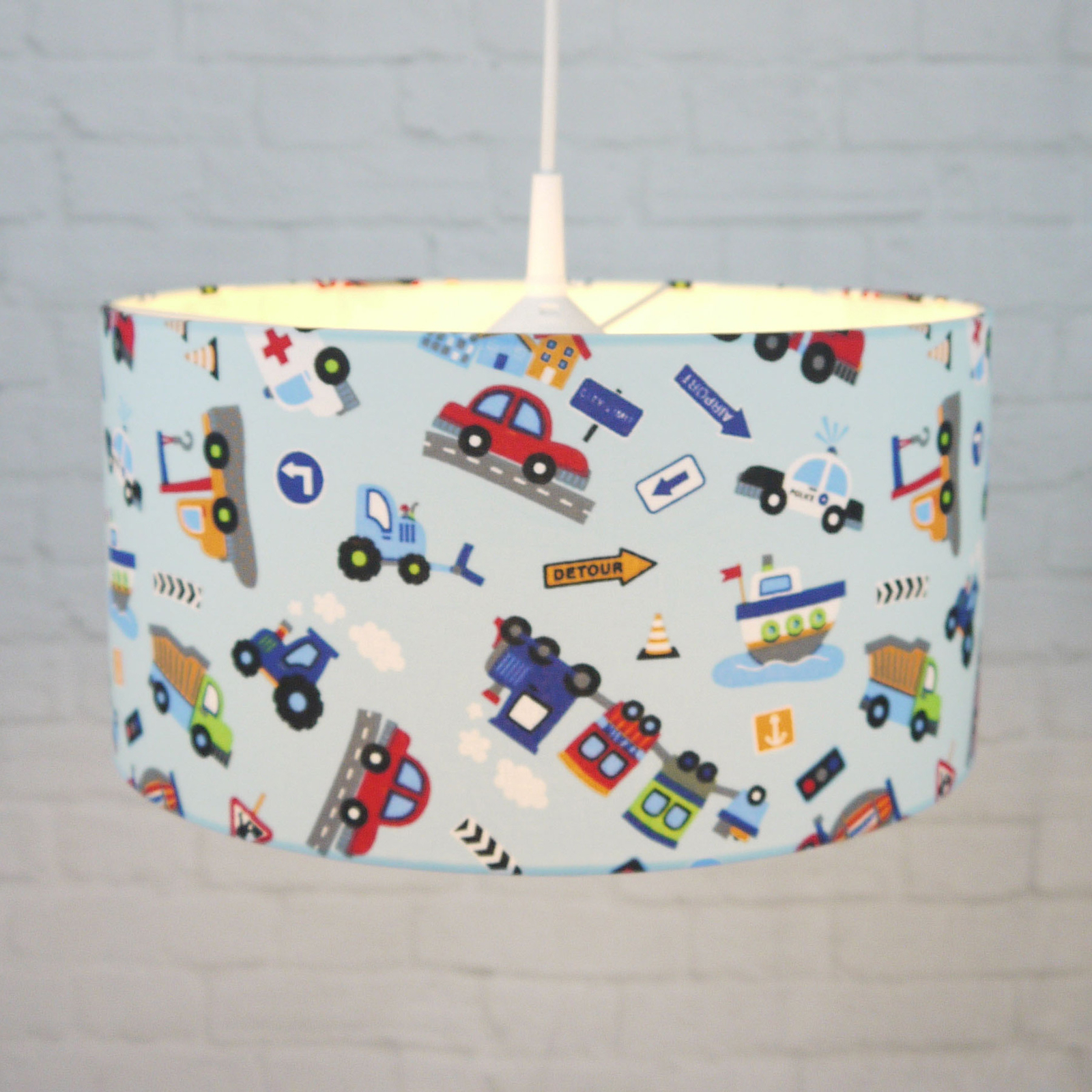 Suspension Voitures bleue