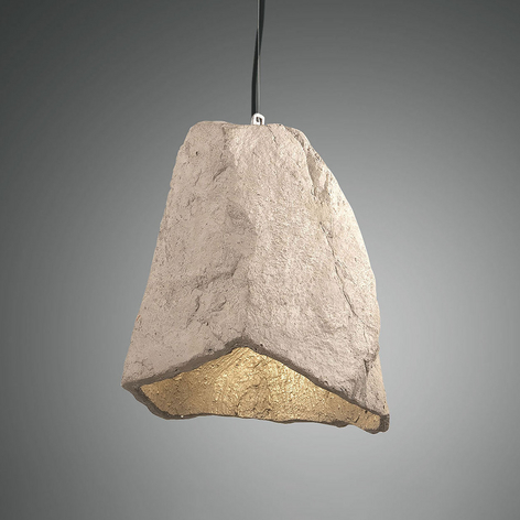 Pendelleuchte Rock in Stein-Optik