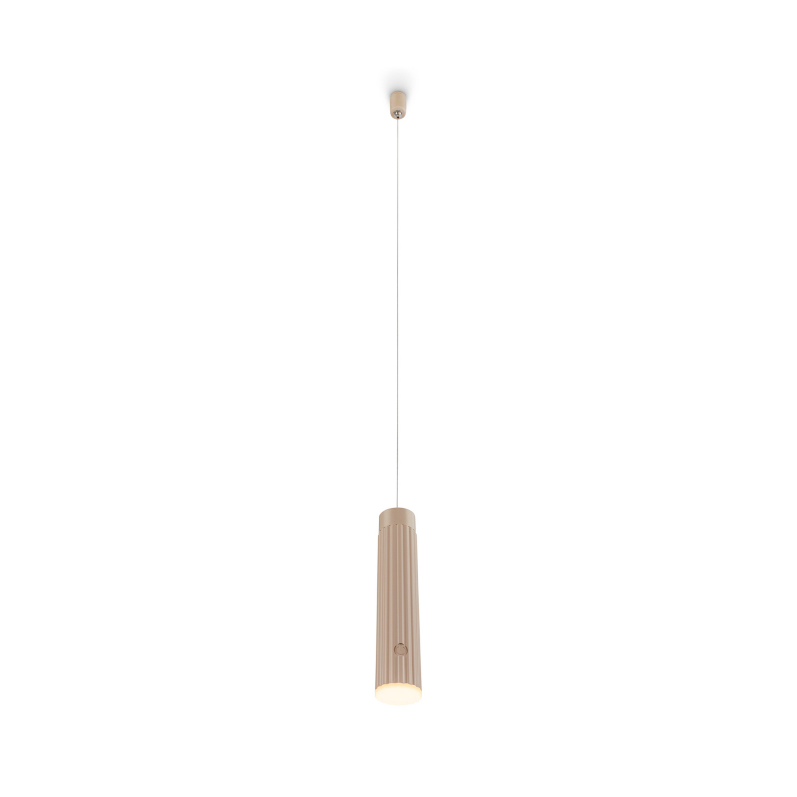 Lámpara colgante LED recargable «Hang», color beige, plástico, atenuable Lámpara colgante LED recargable «Hang», color beige, plástico, atenuable