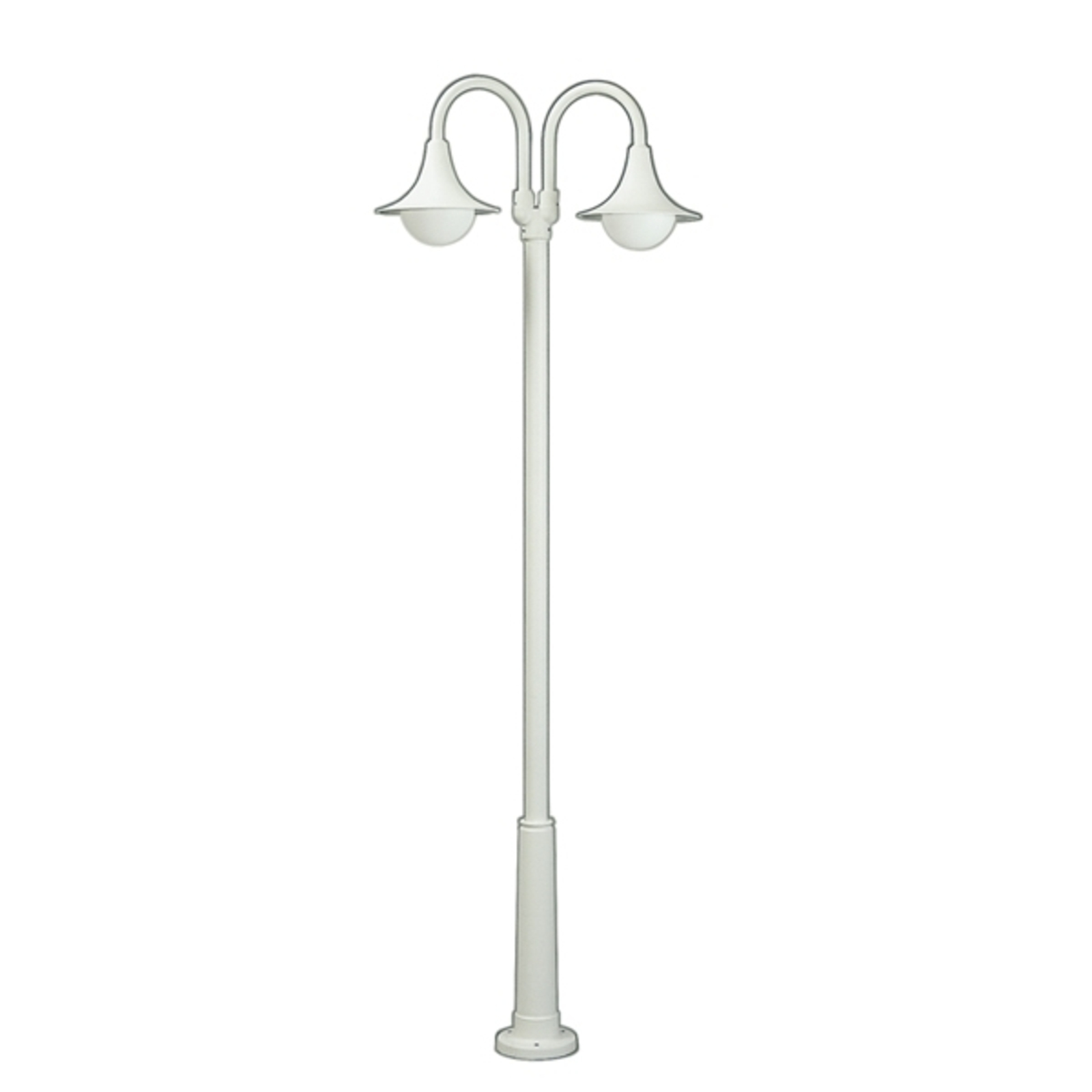 Lantaarnpaal 171, 2-lamps, wit