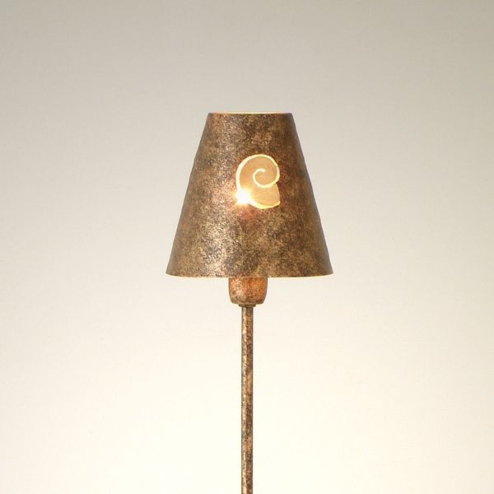 Stylish table lamp ESEMPIO iron brown