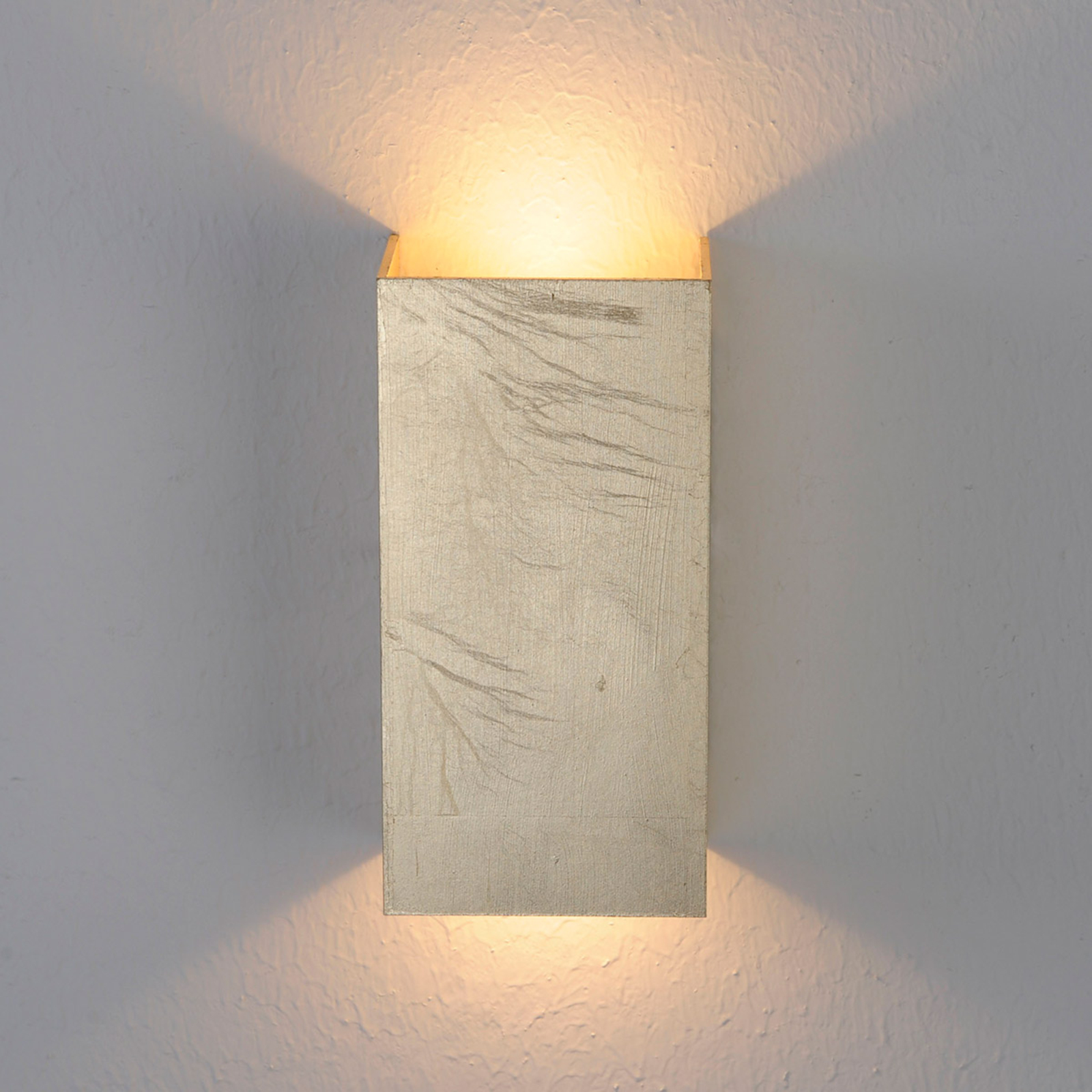 Antiquegold coloured Mira LED wall light Lights.co.uk