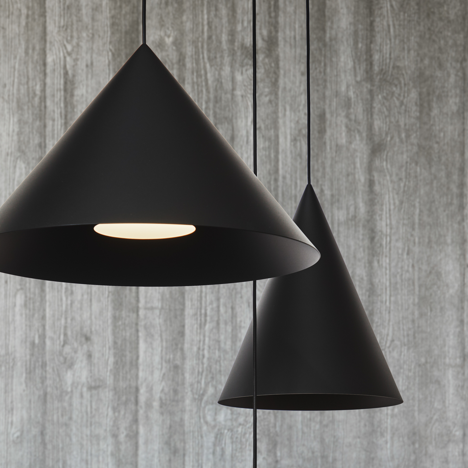 LOOM DESIGN hanglamp Hanzu, Ø 55 cm, zwart, E27