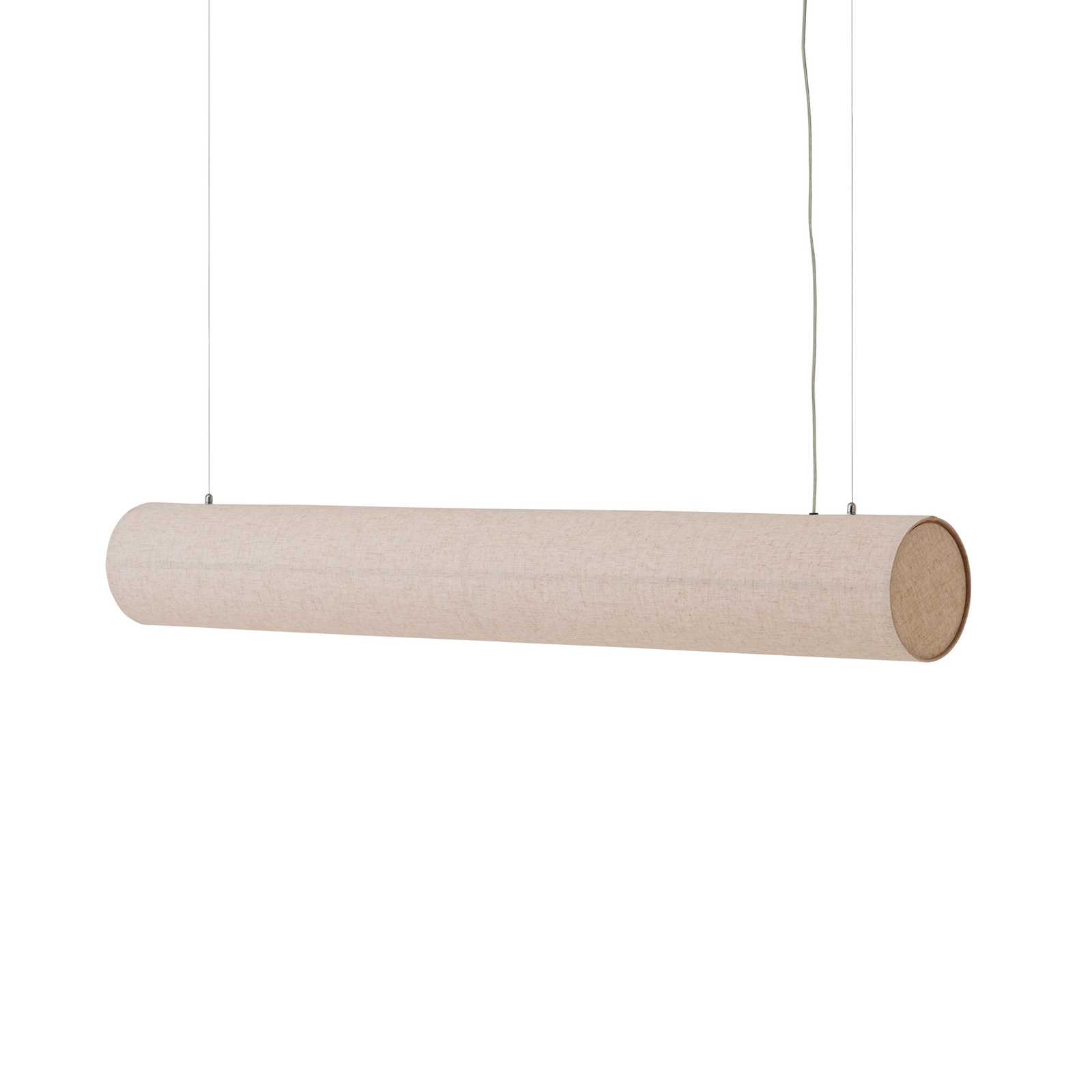 Audo hanglamp Hashira Lineair, natuurlijke kleur, lengte 140 cm