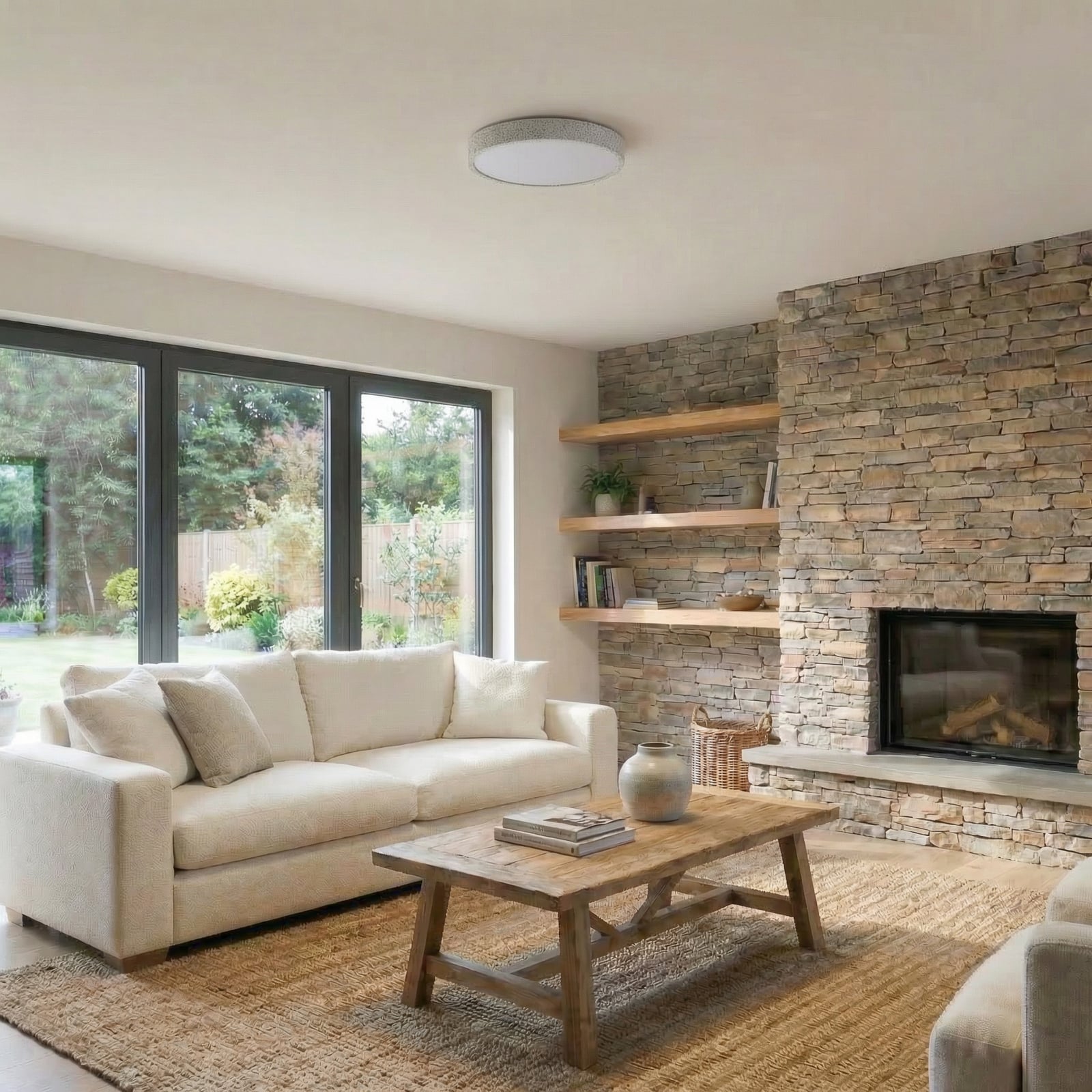 Lindby Smart LED stropní svítidlo Elmor Ø39cm šedé RGB CCT Tuya Lindby Smart LED stropní svítidlo Elmor Ø39cm šedé RGB CCT Tuya