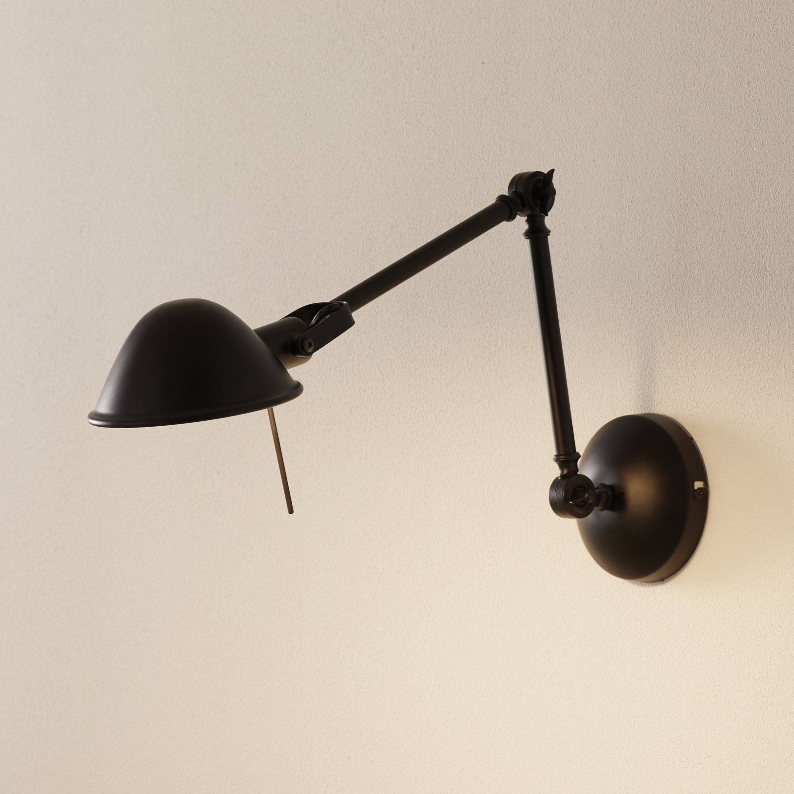 Flexibele wandlamp Torana in zwart