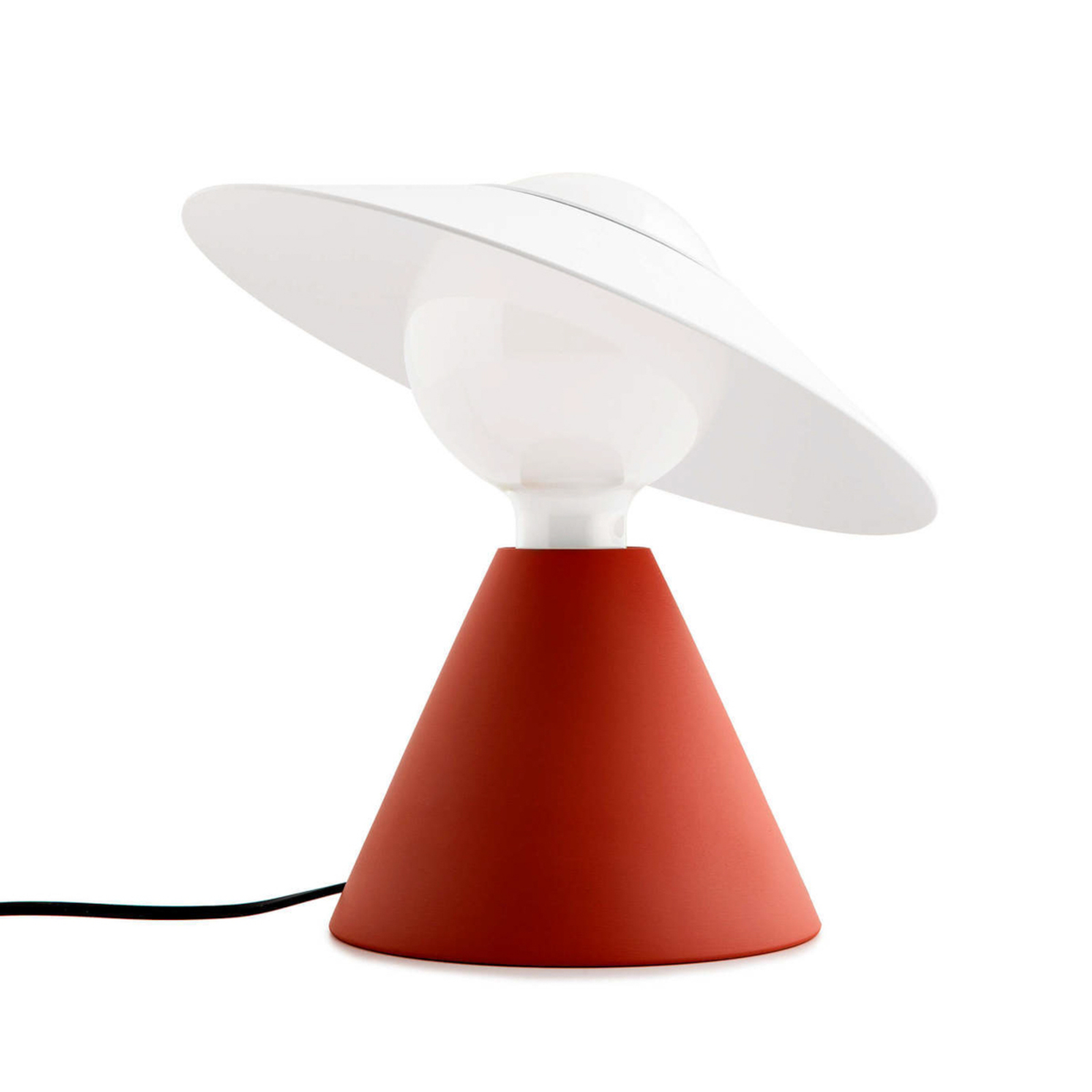 Stilnovo Fante lámpara de mesa LED, 2.700 K, rojo