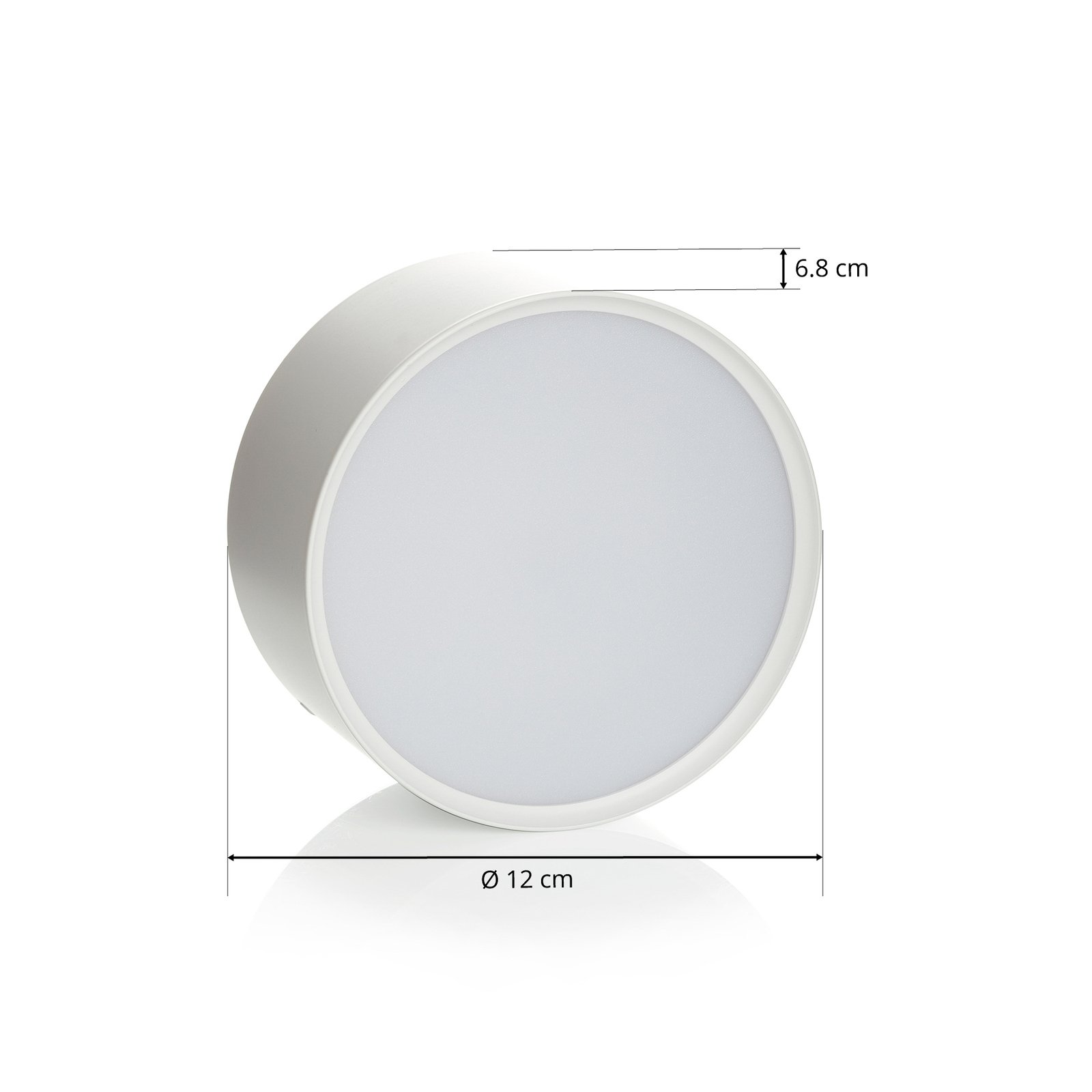 Plafoniera LED Mine in bianco, Ø 12 cm
