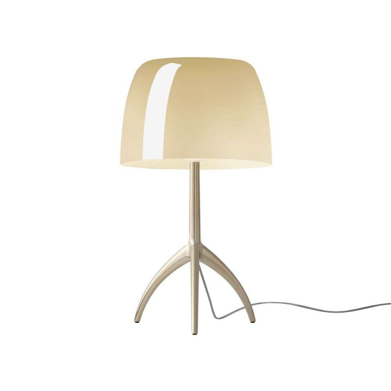 Lumiere Grande bordlampe, guld/beige, 45 cm Foscarini - Stue - Aluminium billede