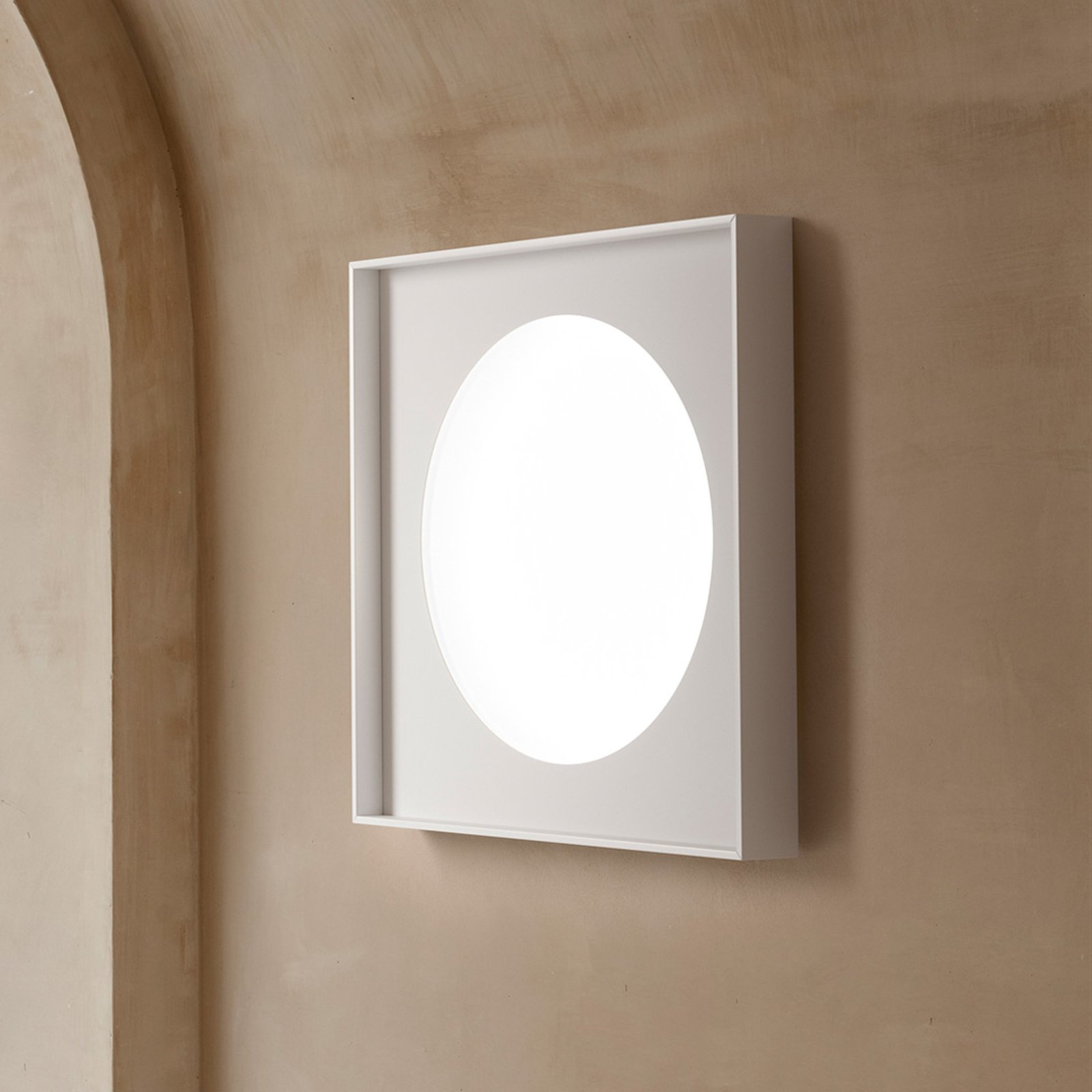Luceplan Cassette LED wall light phase cut