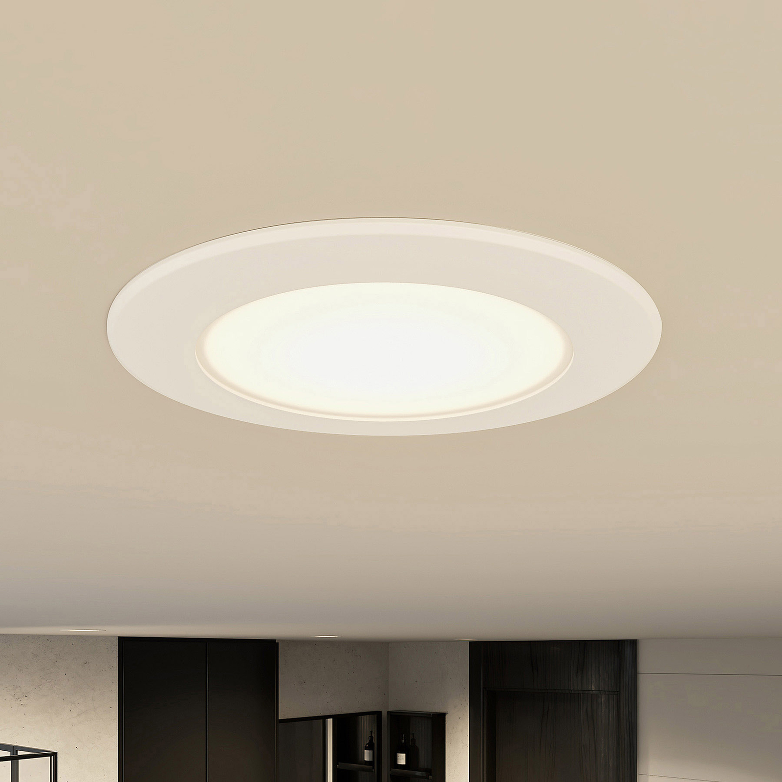 Prios Lâmpada de encastrar LED Rida, 11,5cm, 9W, 10pcs, CCT, regulável