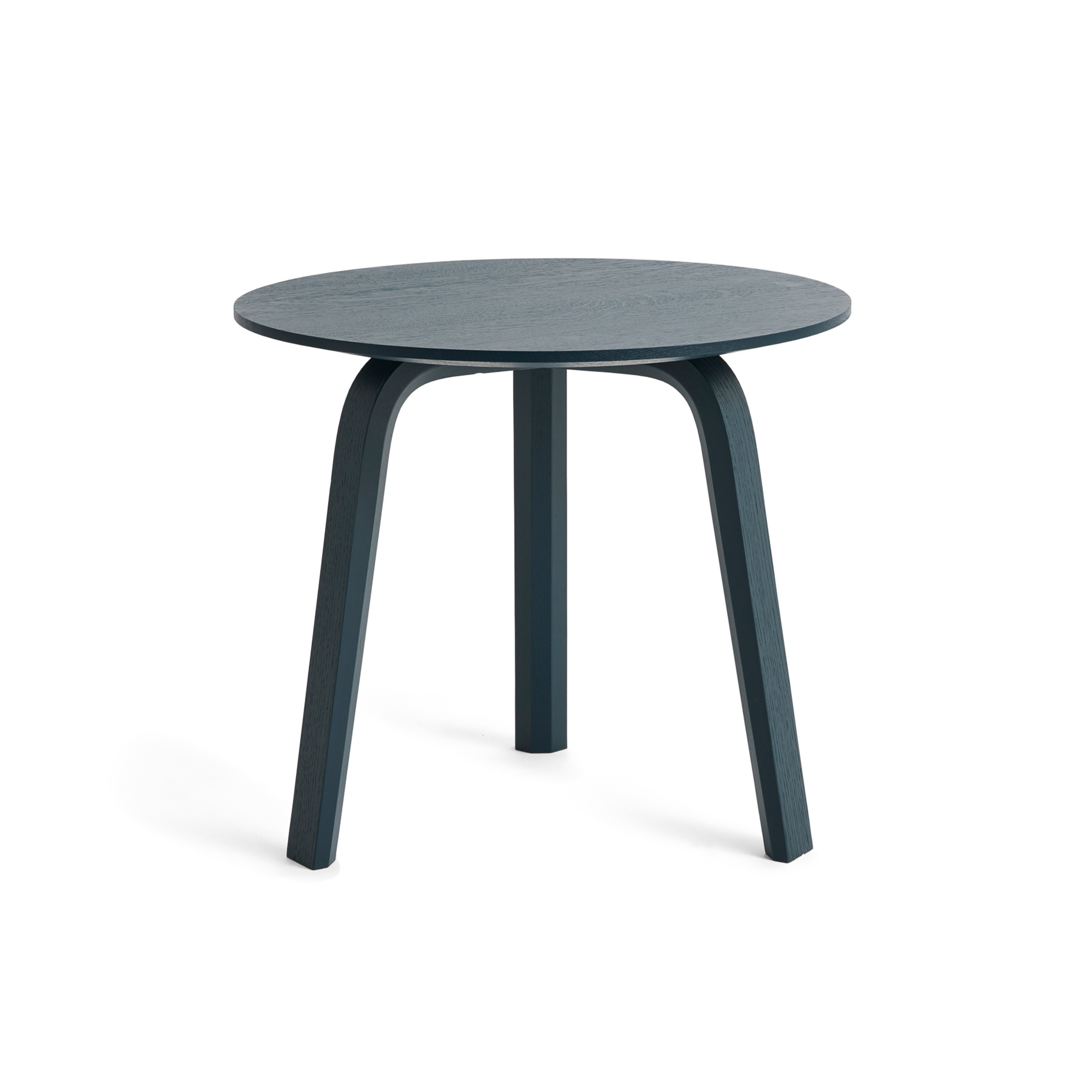 Mesa de centro Bella, azul antracita, Ø45 x H39 cm, roble - HAY