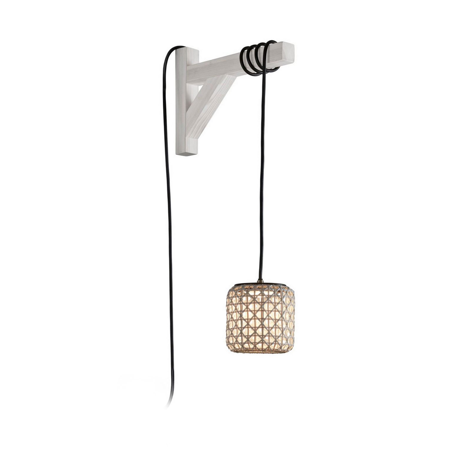 Bover Nans S/16/H Candeeiro suspenso LED, ficha, bege
