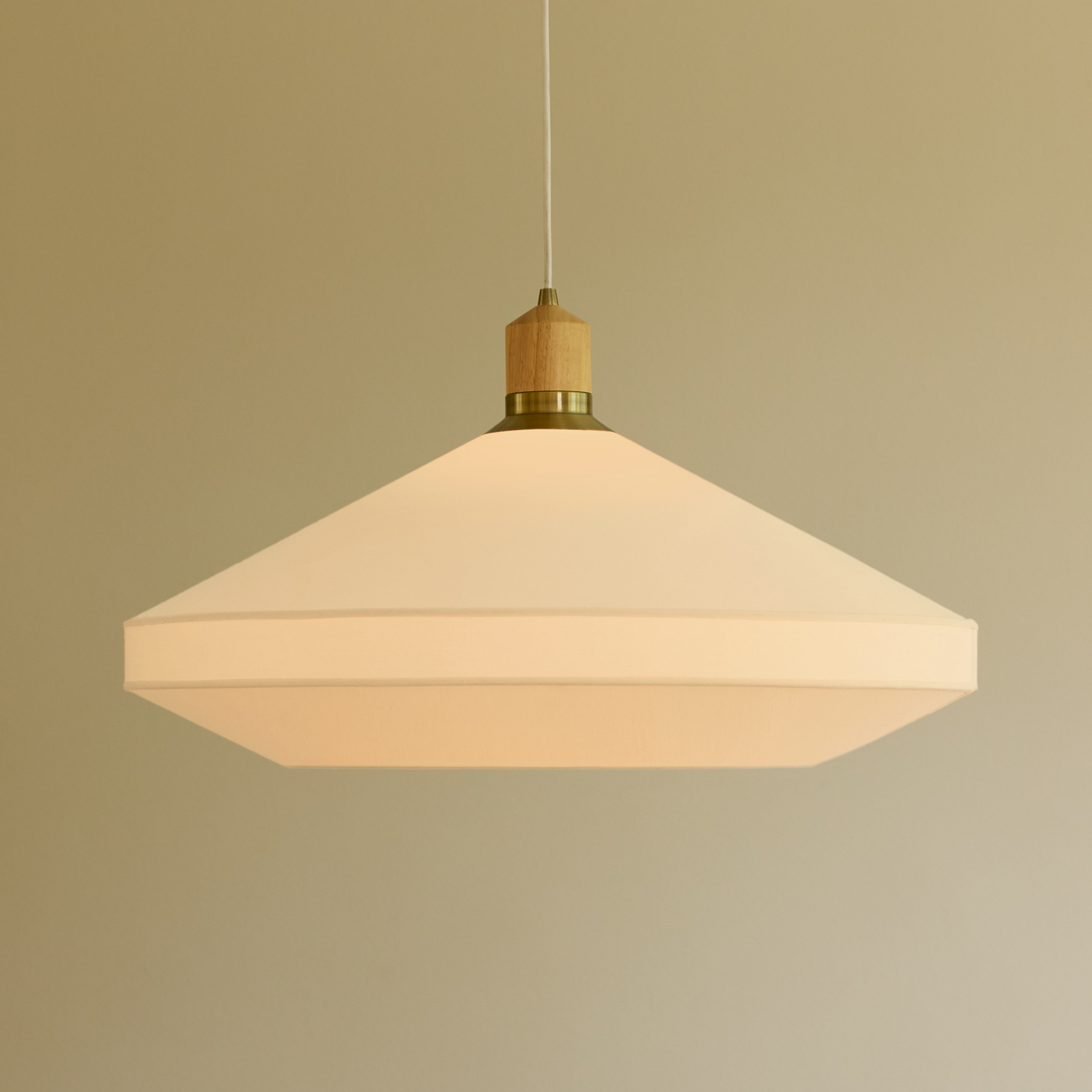 Paris-riippuvalaisin, kermanvärinen, halkaisija 72 cm, kangas, E27 - Halo Design