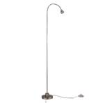 LED-Stehleuchte Mini, flexibler Arm, nickel, 5.000K