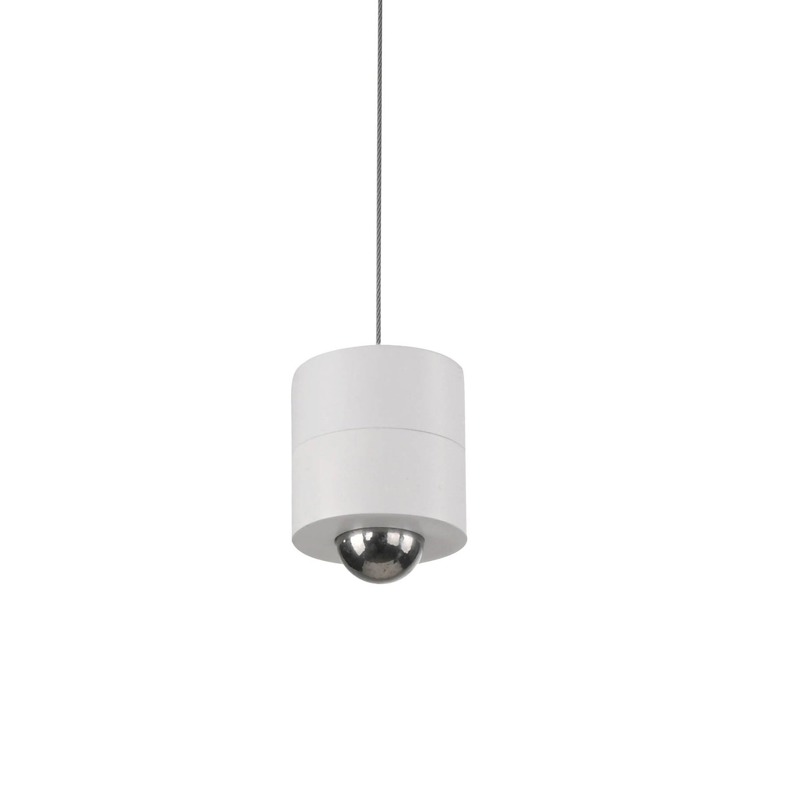 JUST LIGHT. Attach LED pendant light, white, iron