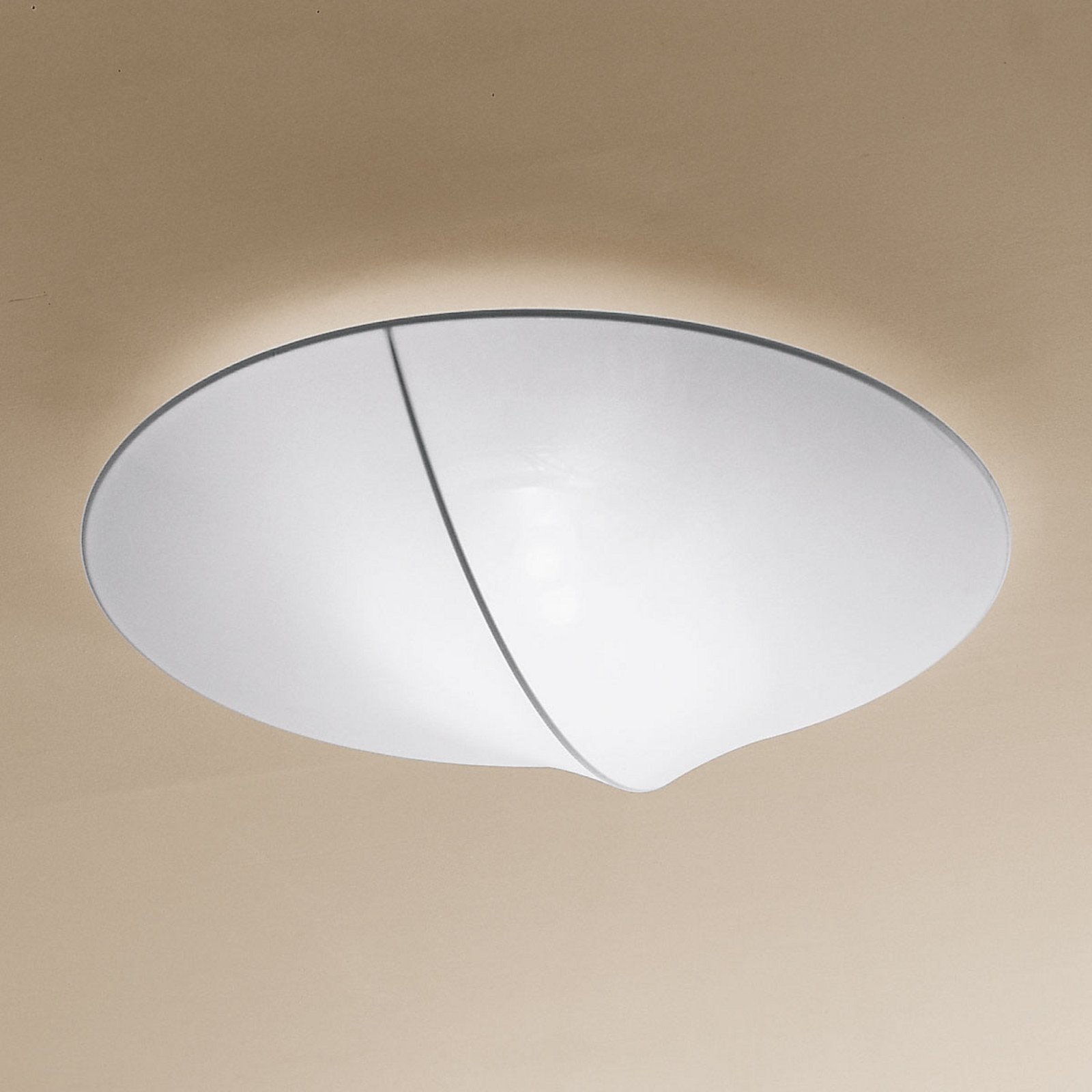 Axo Light Axolight Nelly plafonieră textilă albă 60 cm - Camera de zi / sufragerie - design - Țesătură / Textil