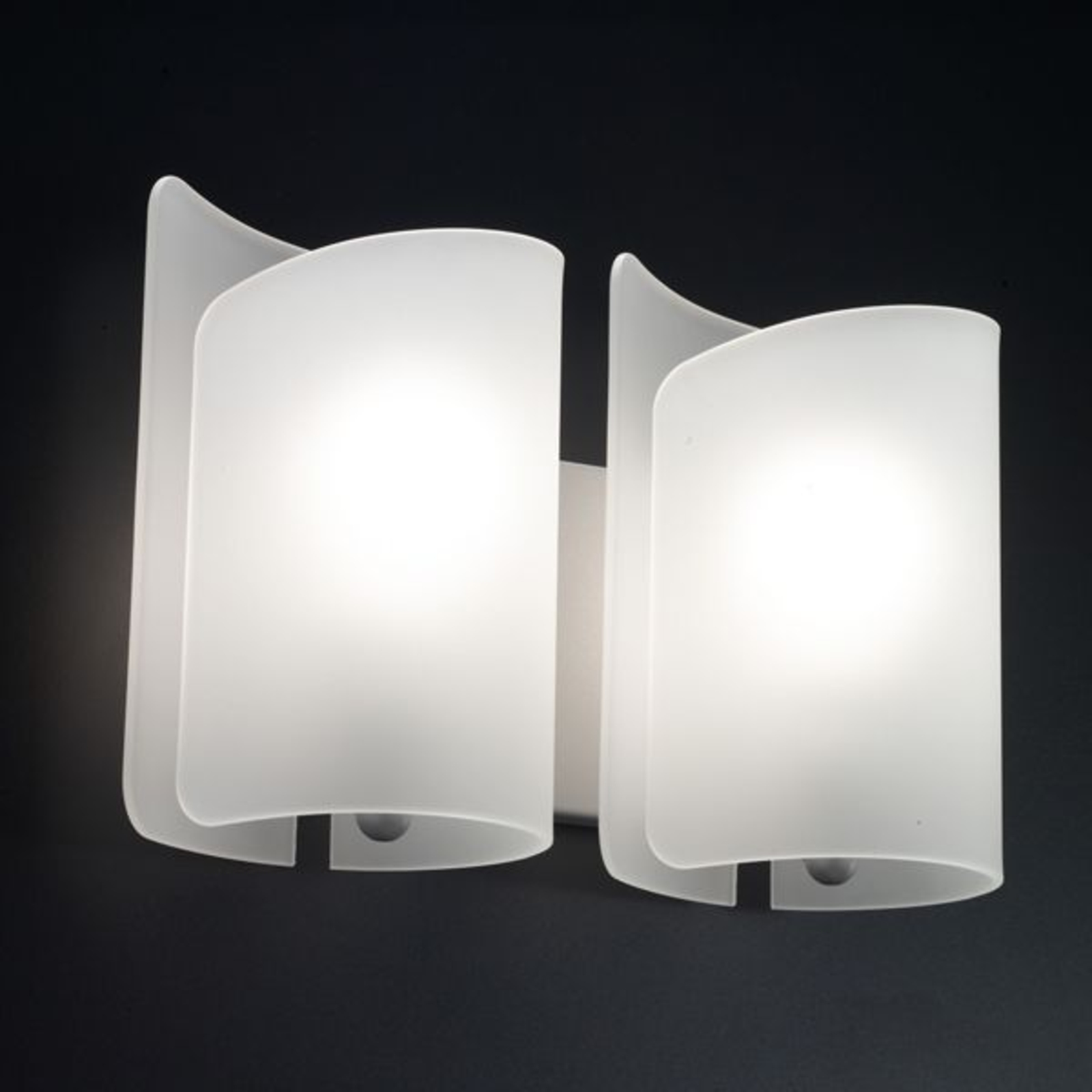 Selene Unusual wall light Papiro 2-bulb, gold, for Hallway, metal, glass, E27, 100 W, energy efficiency: A++, L: 34 cm, H: 25 cm