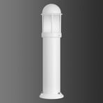 Mason powder-coated path light in white