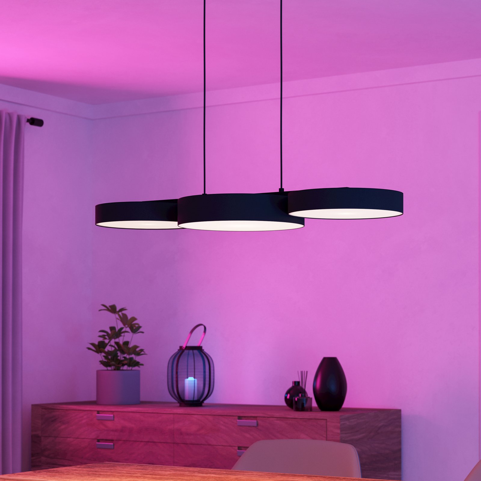 EGLO connect Smart LED pendant light Barbano-Z, black