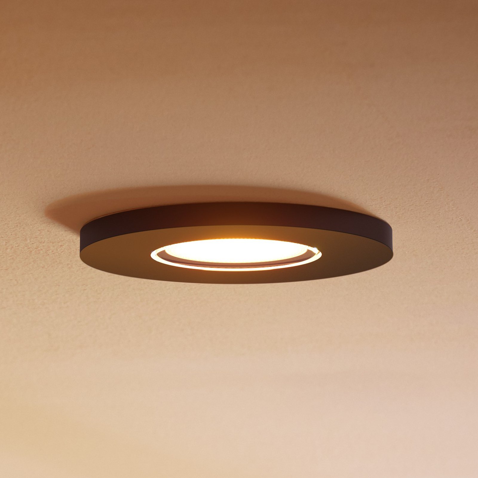 Philips Hue Spot encastré LED Xamento, noir Ø 9,4 cm CCT RVB