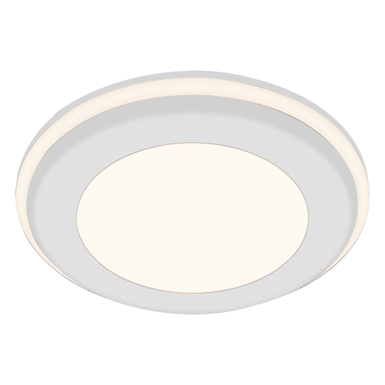 Nordlux Elkton LED recessed ceiling light, Ø 14 cm, for Living / Dining Room, plastic, 12 W, energy efficiency: A+